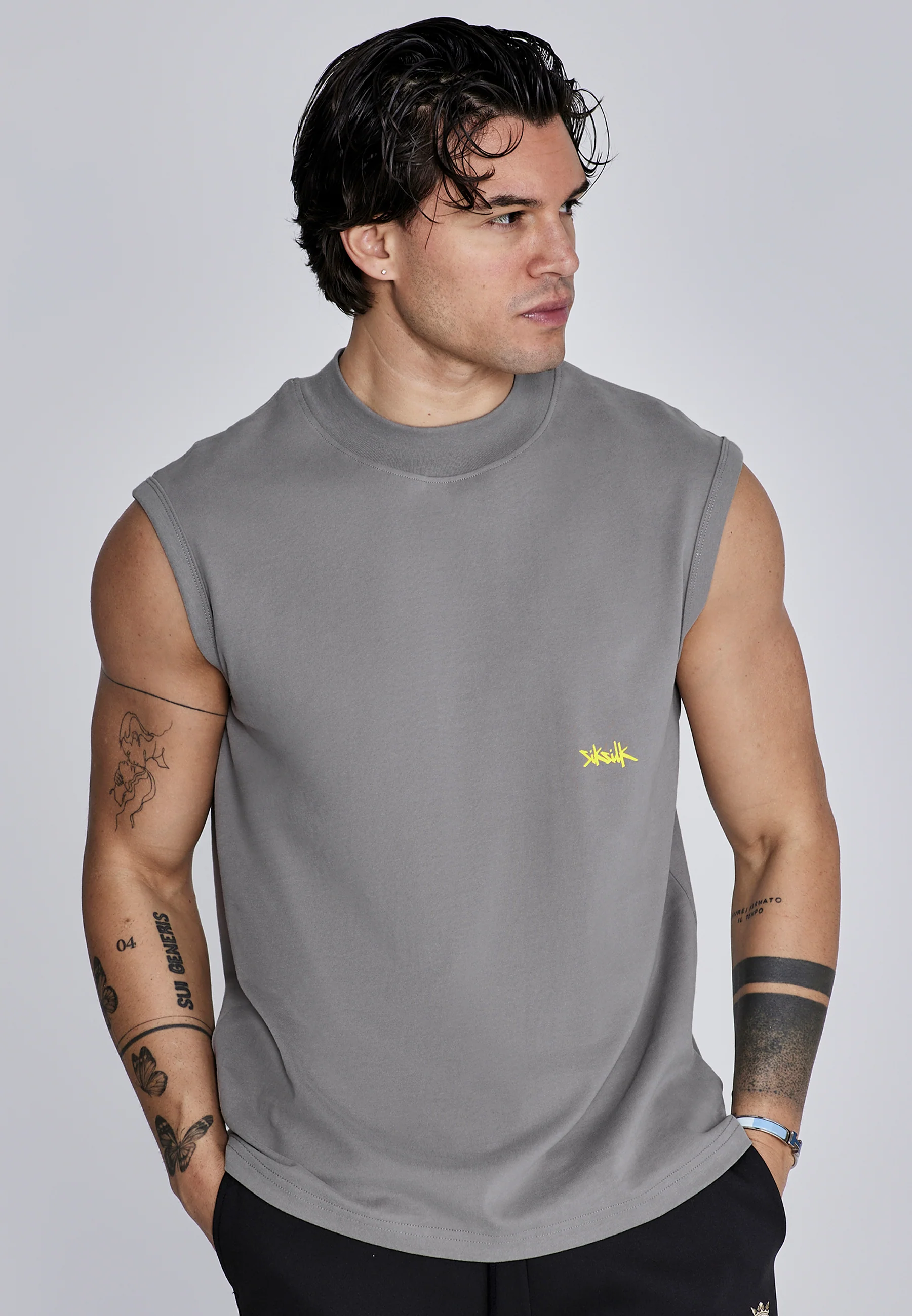 Grey Yellow Vest
