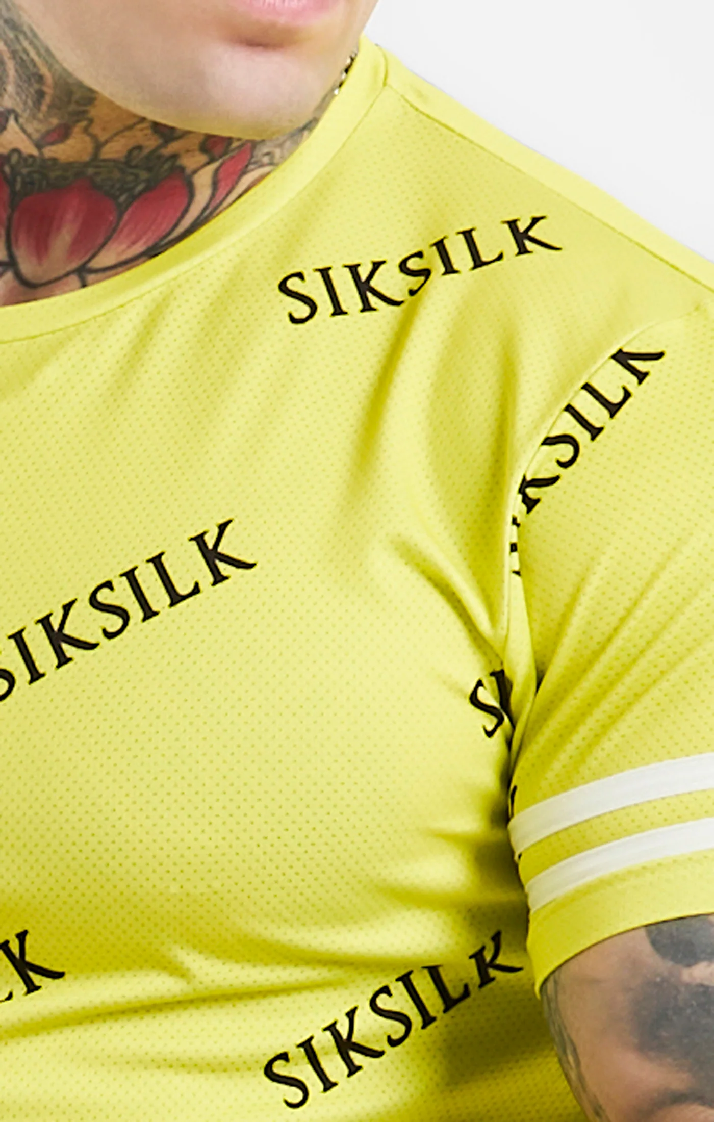 Yellow Logo Muscle Fit T-Shirt And Short Set - Image 2