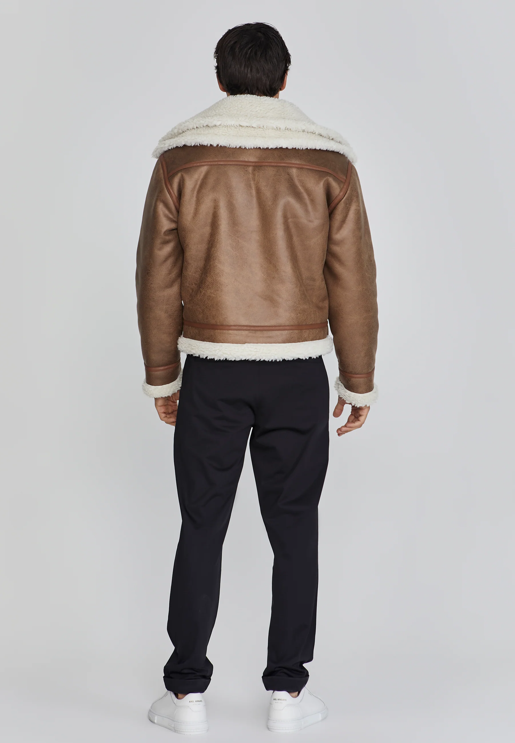 Brown Aviator Jacket - Image 5