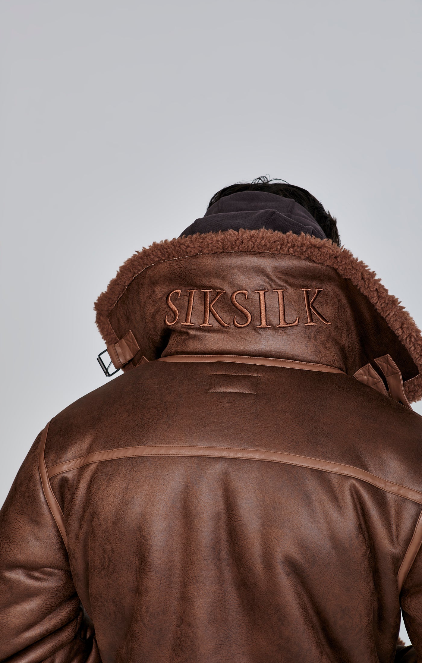 Brown Aviator Jacket - Image 3