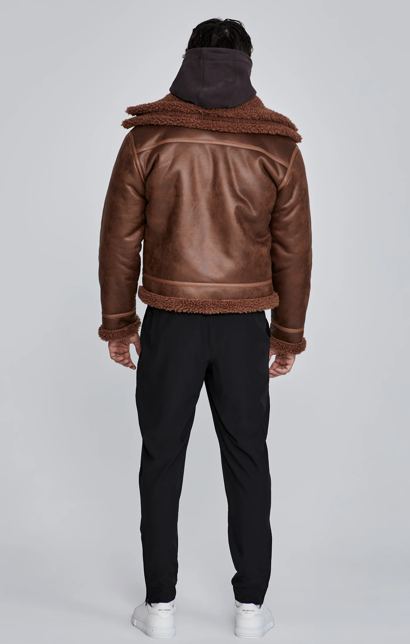 Brown Aviator Jacket - Image 5