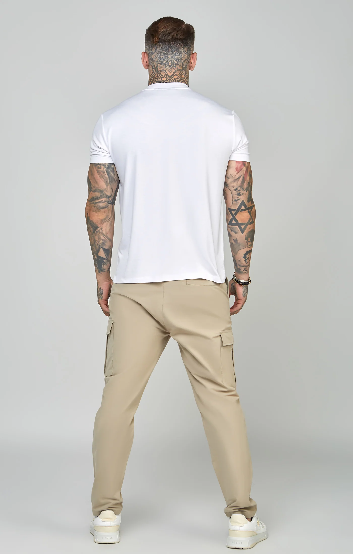 Beige Smart Carrot Cargo Pant - Image 5