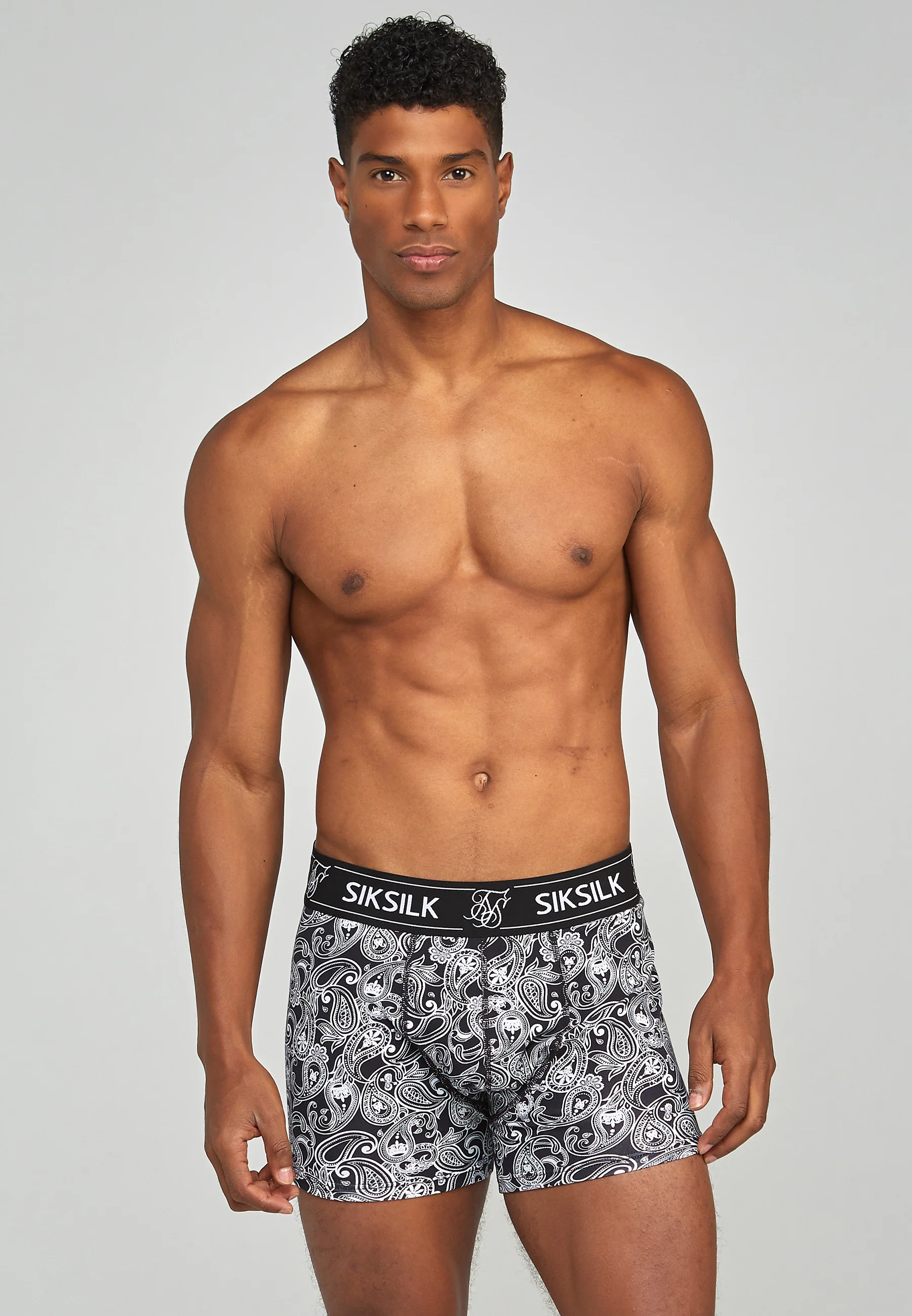 Black 3Pk Paisley Boxer - Image 3