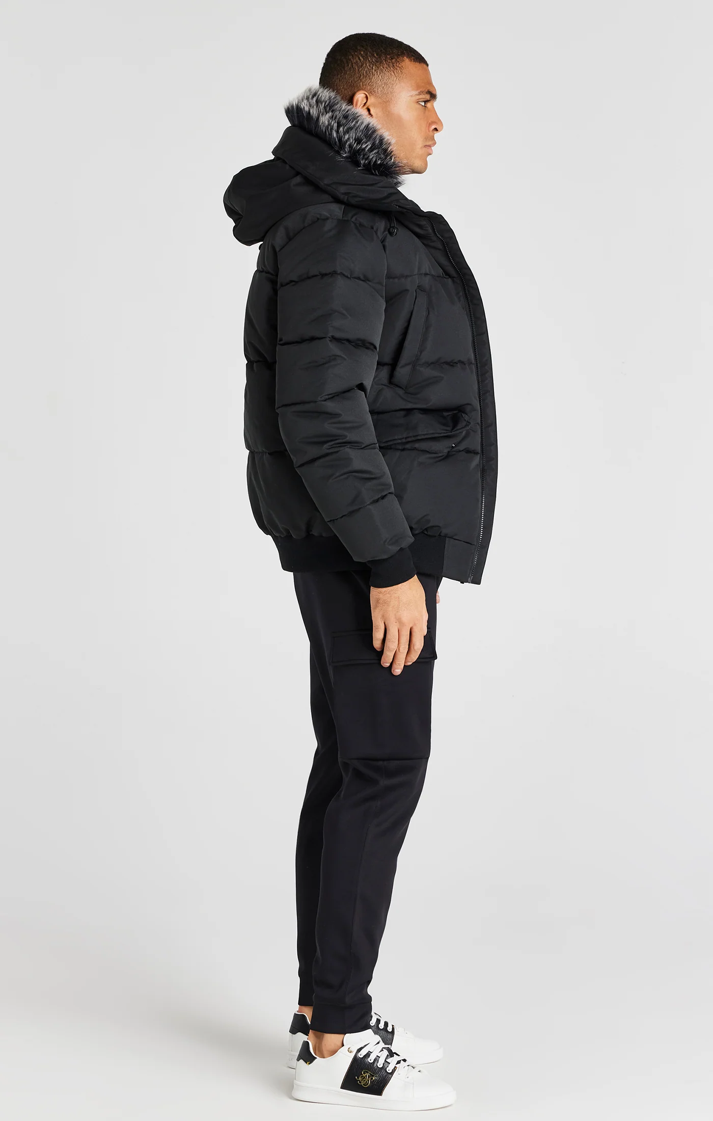 Black Bomber Jacket - Image 5