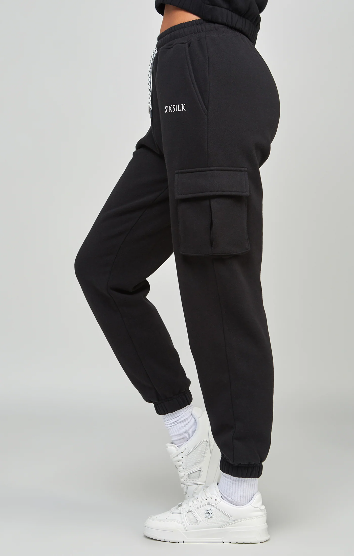 Black Cargo Pocket Jogger - Image 2