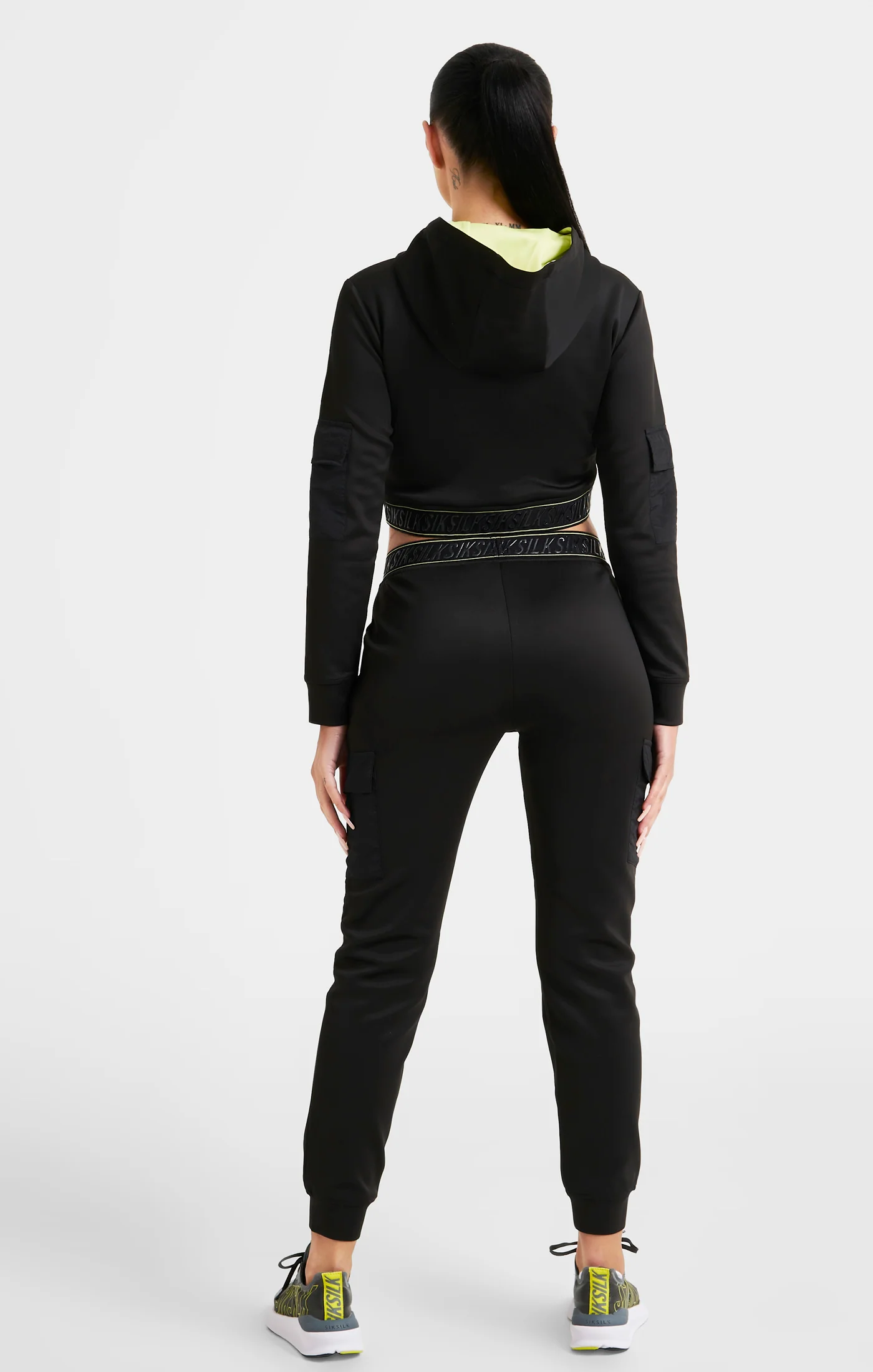 Black Cargo Tape Track Pant - Image 5