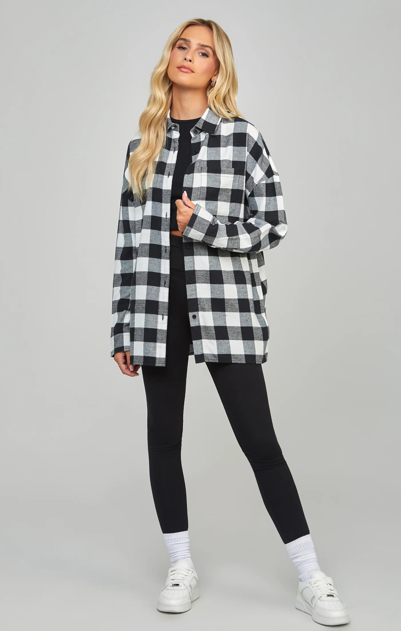 Black Check Shirt - Image 3