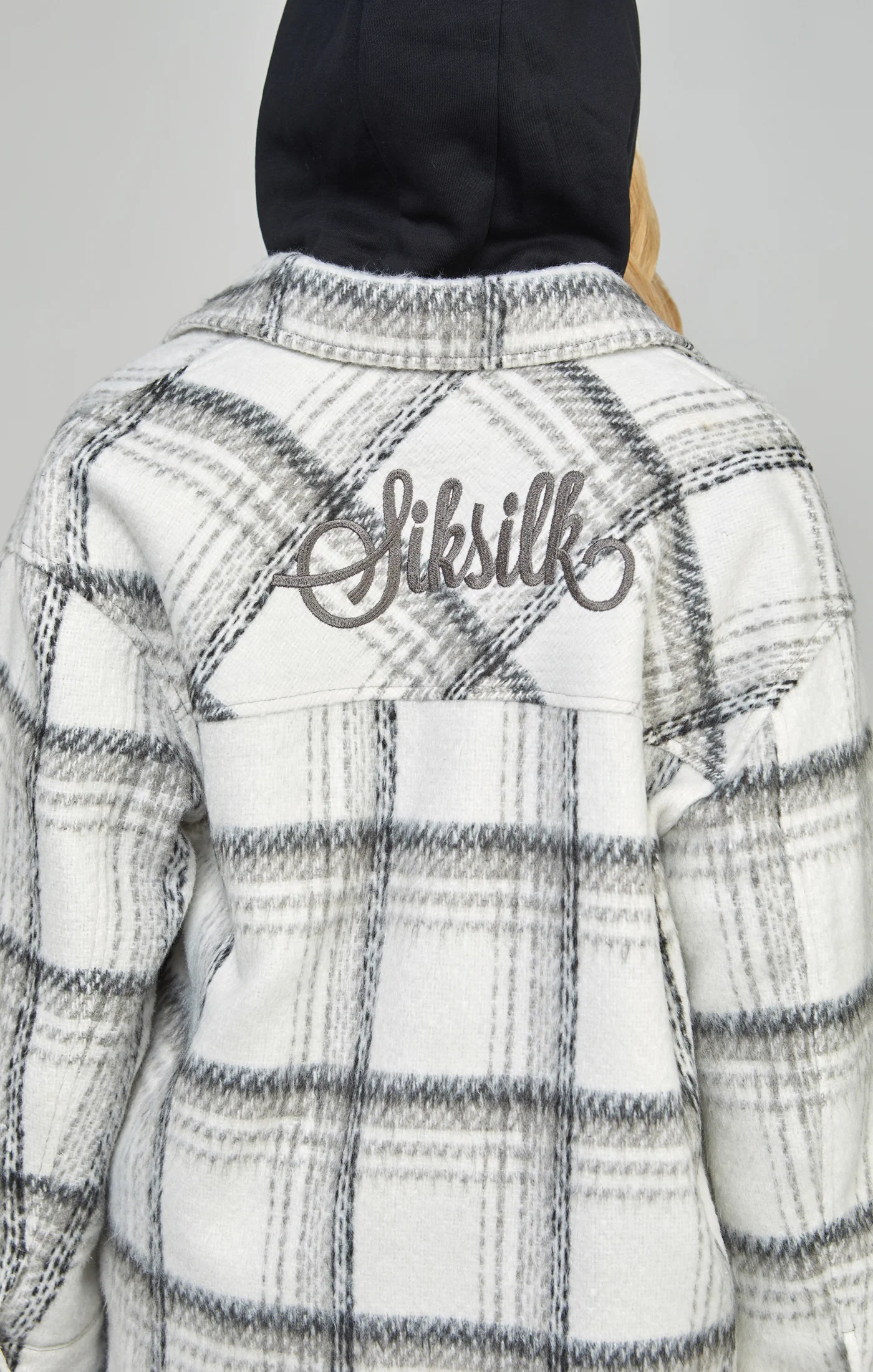 Black Checked Shacket - Image 2