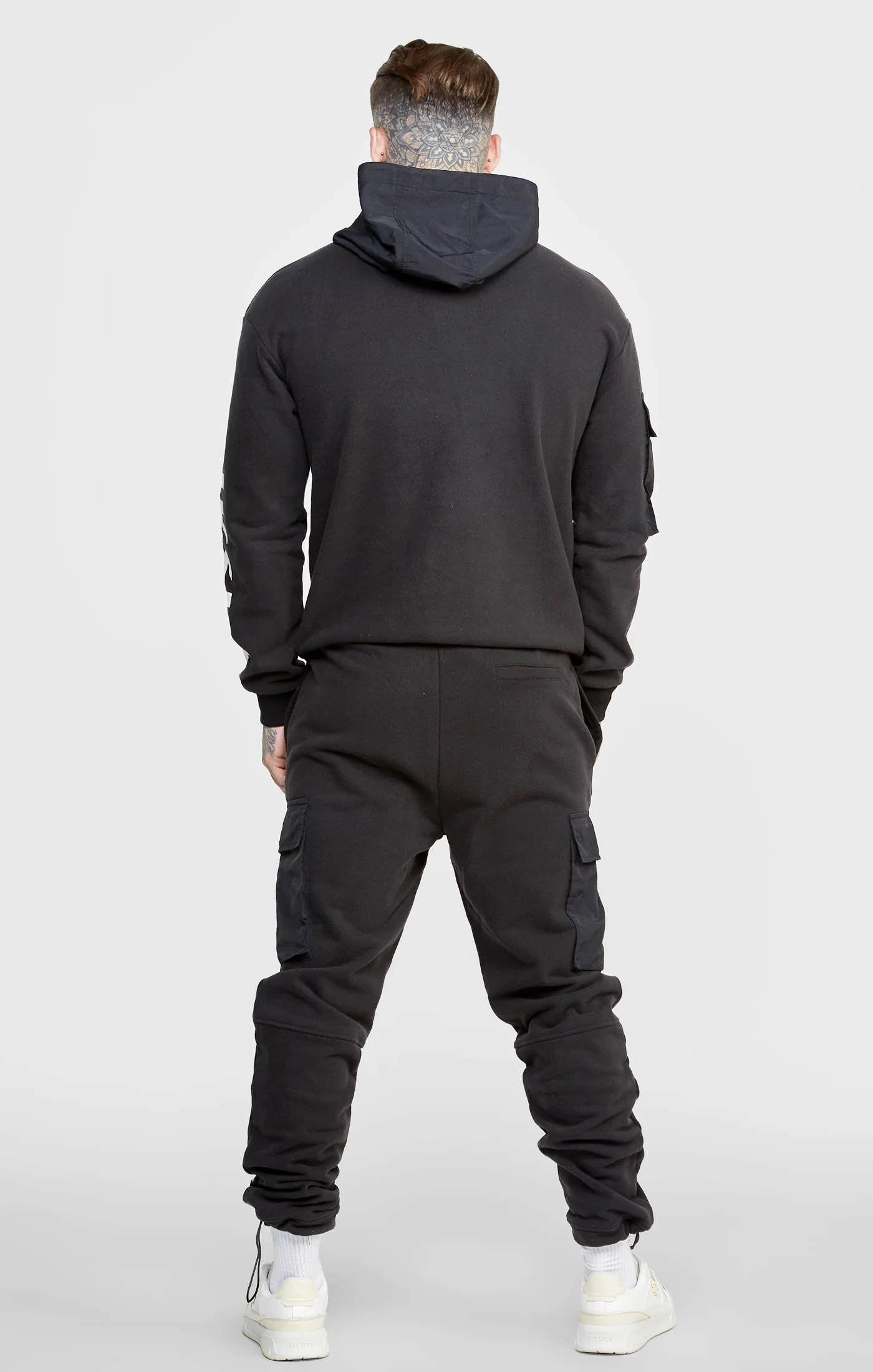 Black Contrast Pocket Cargo Pant - Image 5