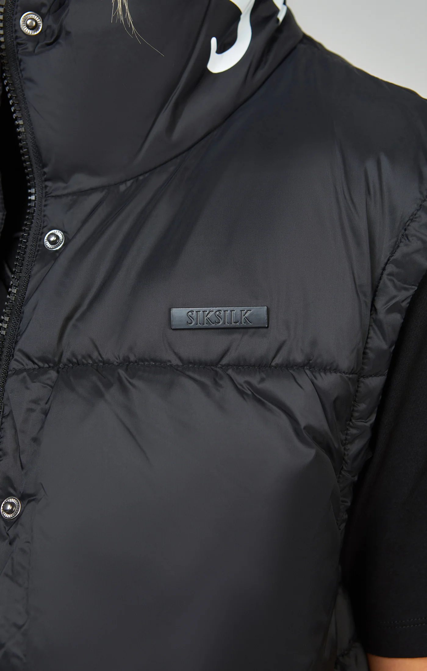 Black Cropped Gilet - Image 7