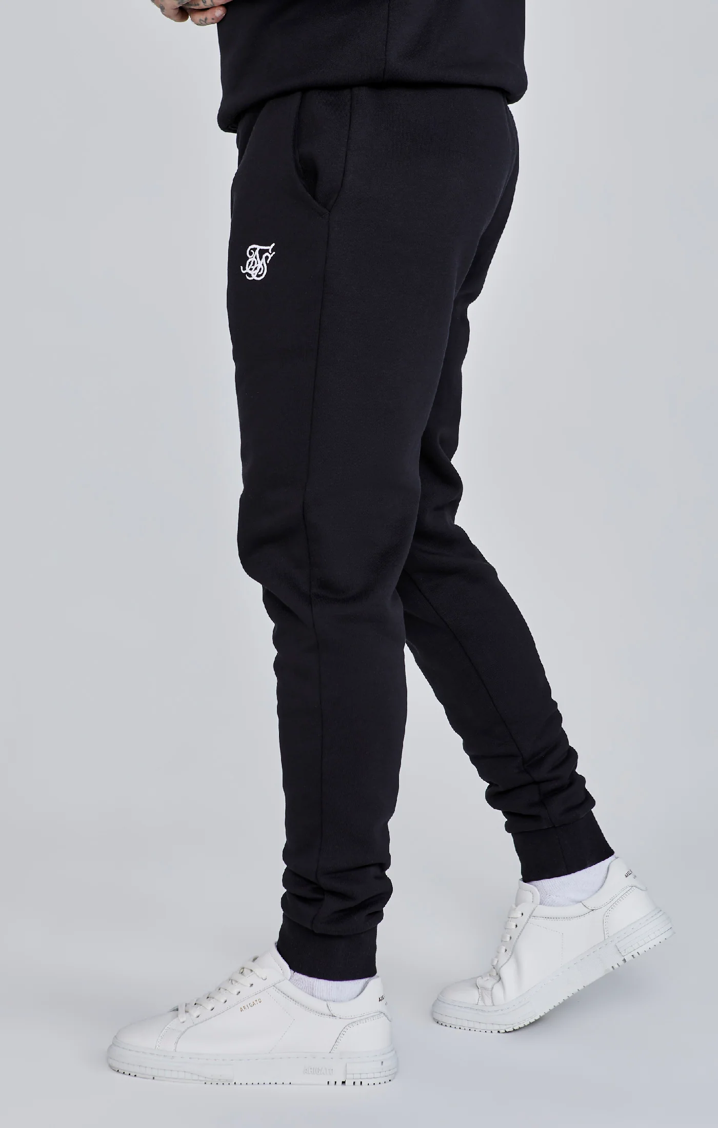 Black Essential Cuffed Jogger - Image 3