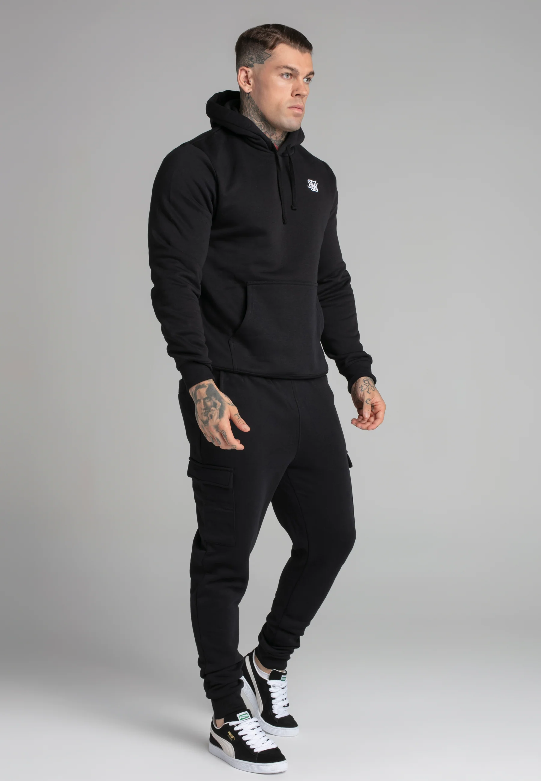 Black Essential Overhead Hoodie - Image 4