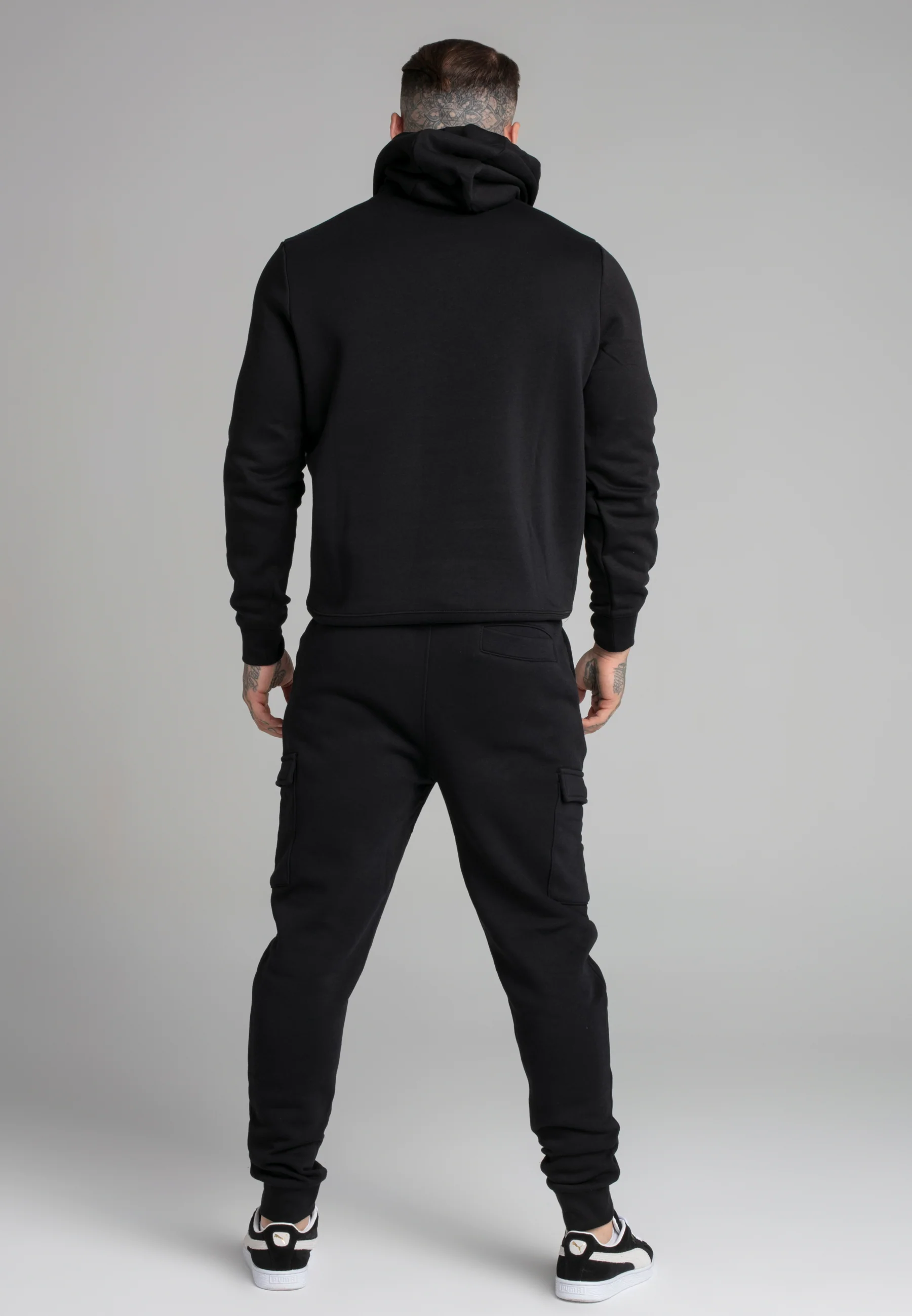 Black Essential Overhead Hoodie - Image 5