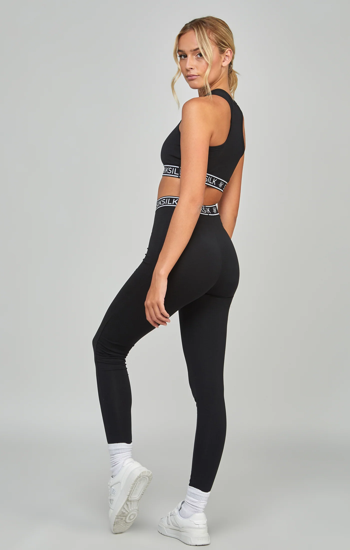 Black Essential Tape Leggings - Image 5