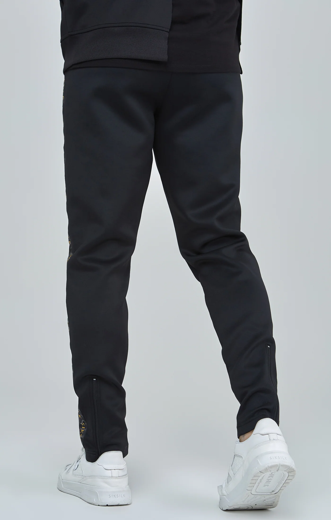 Black Gold Tape Track Pants - Image 4