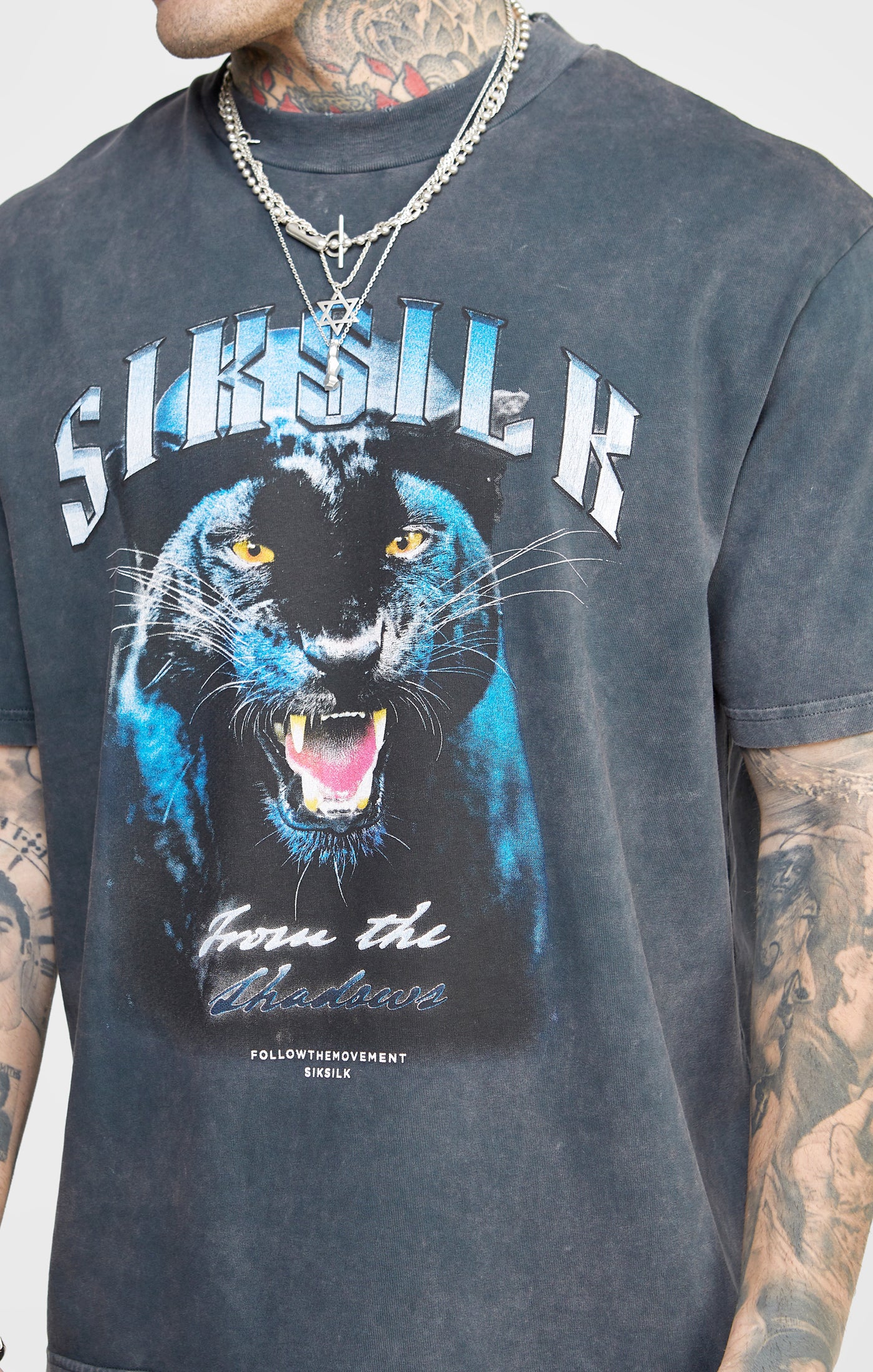Black Graphic Oversized T-Shirt - Image 2