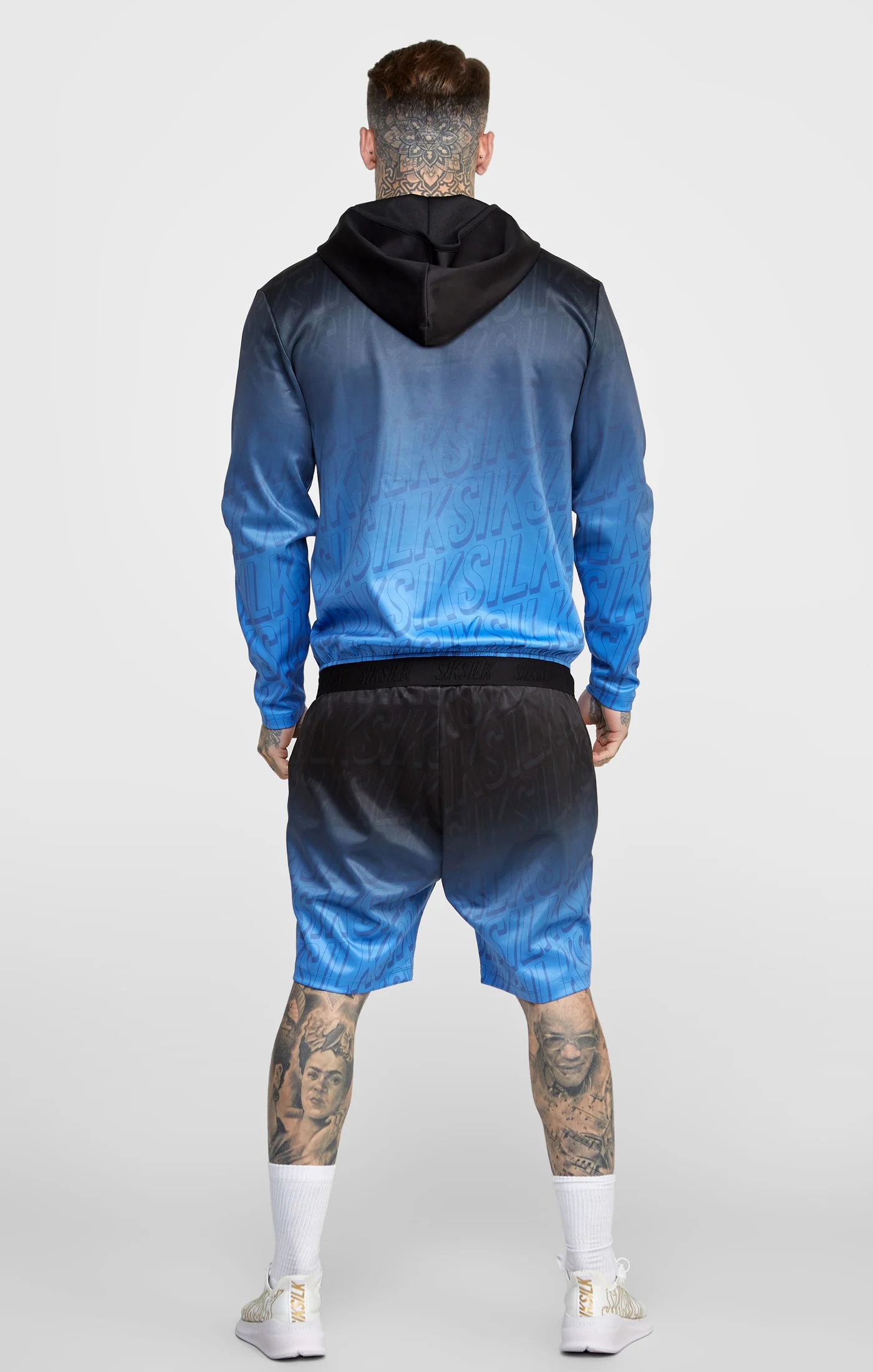 Blue Logo Fade Zip-Thru Hoodie - Image 5