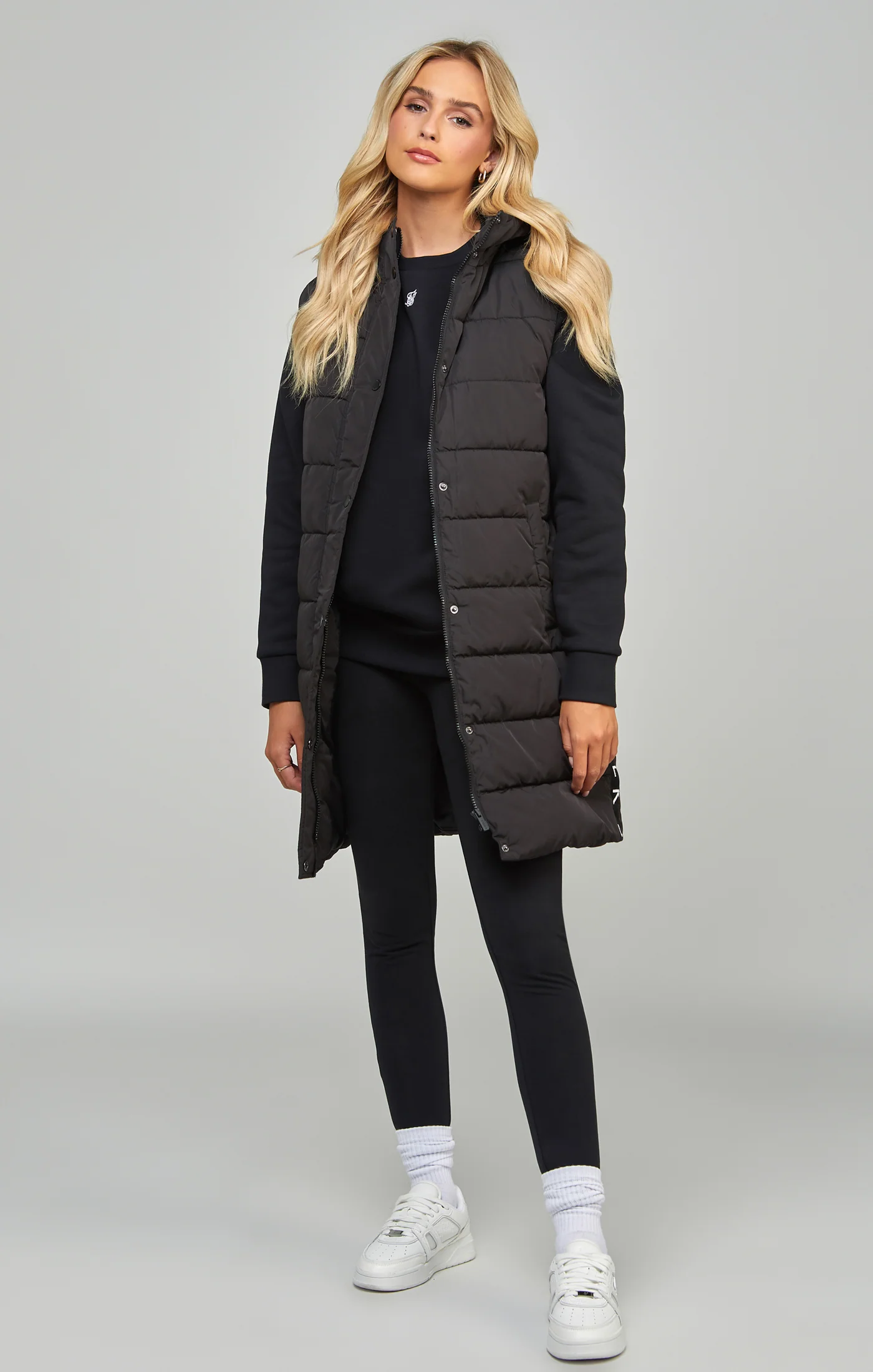 Black Longline Gilet - Image 6