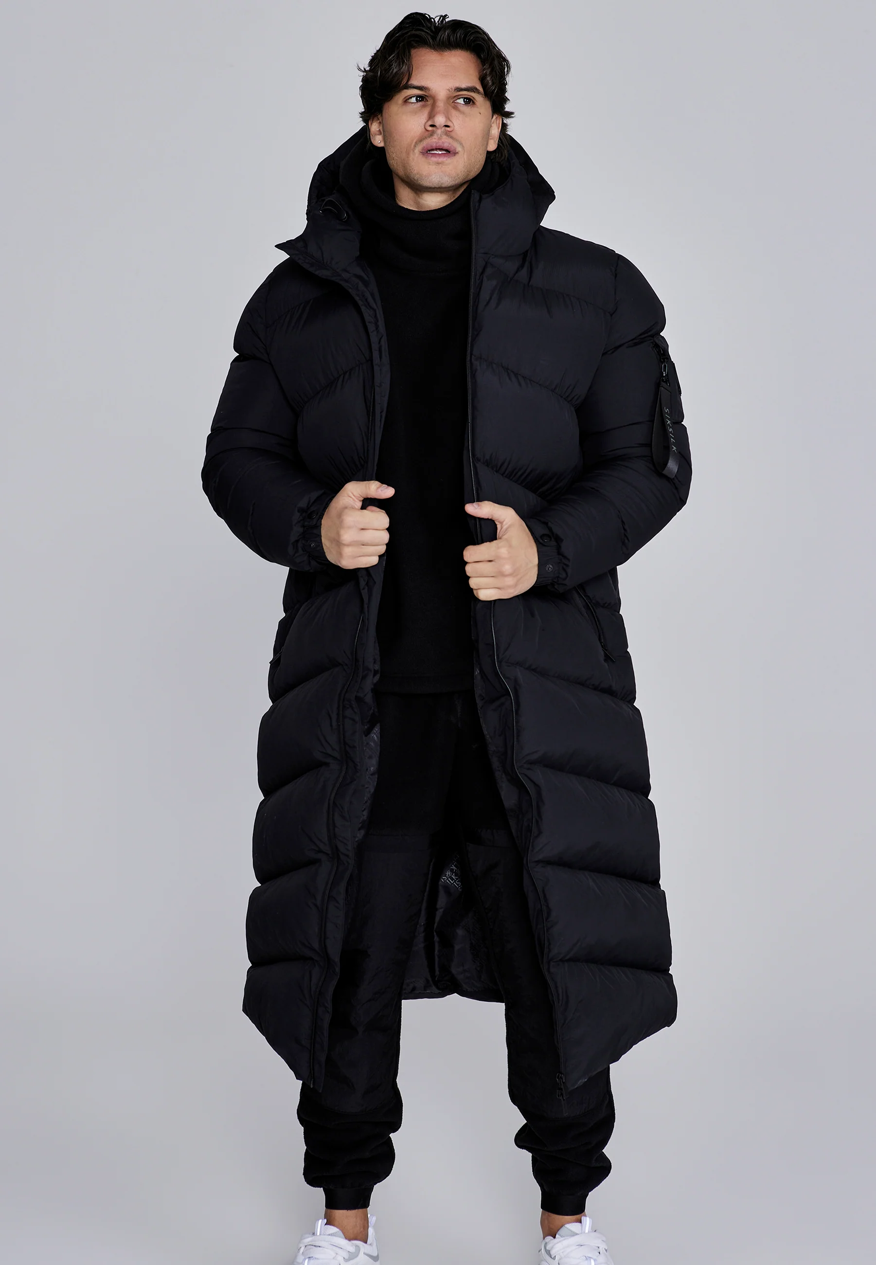 Black Longline Puffer - Image 3