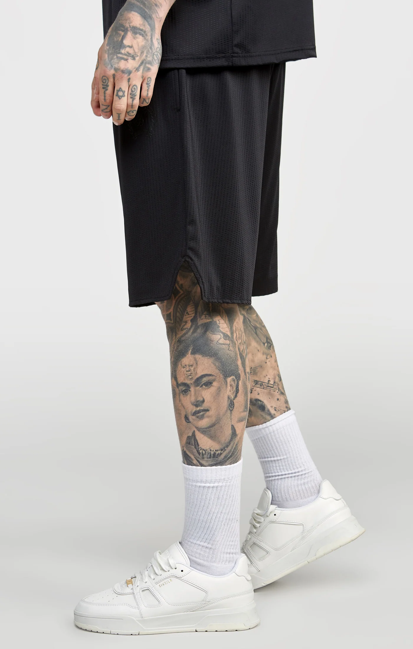 Black Mesh Loose Fit Short - Image 2