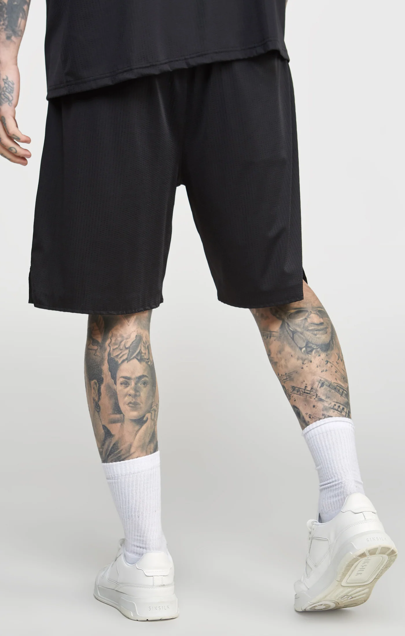 Black Mesh Loose Fit Short - Image 4