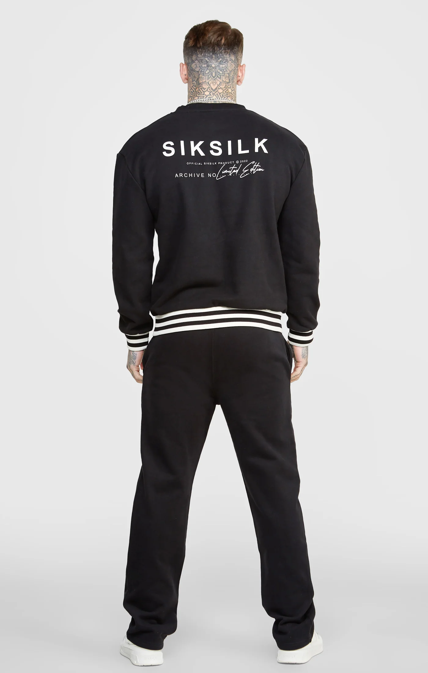 Black Oversized Back Logo Sweat - Image 5