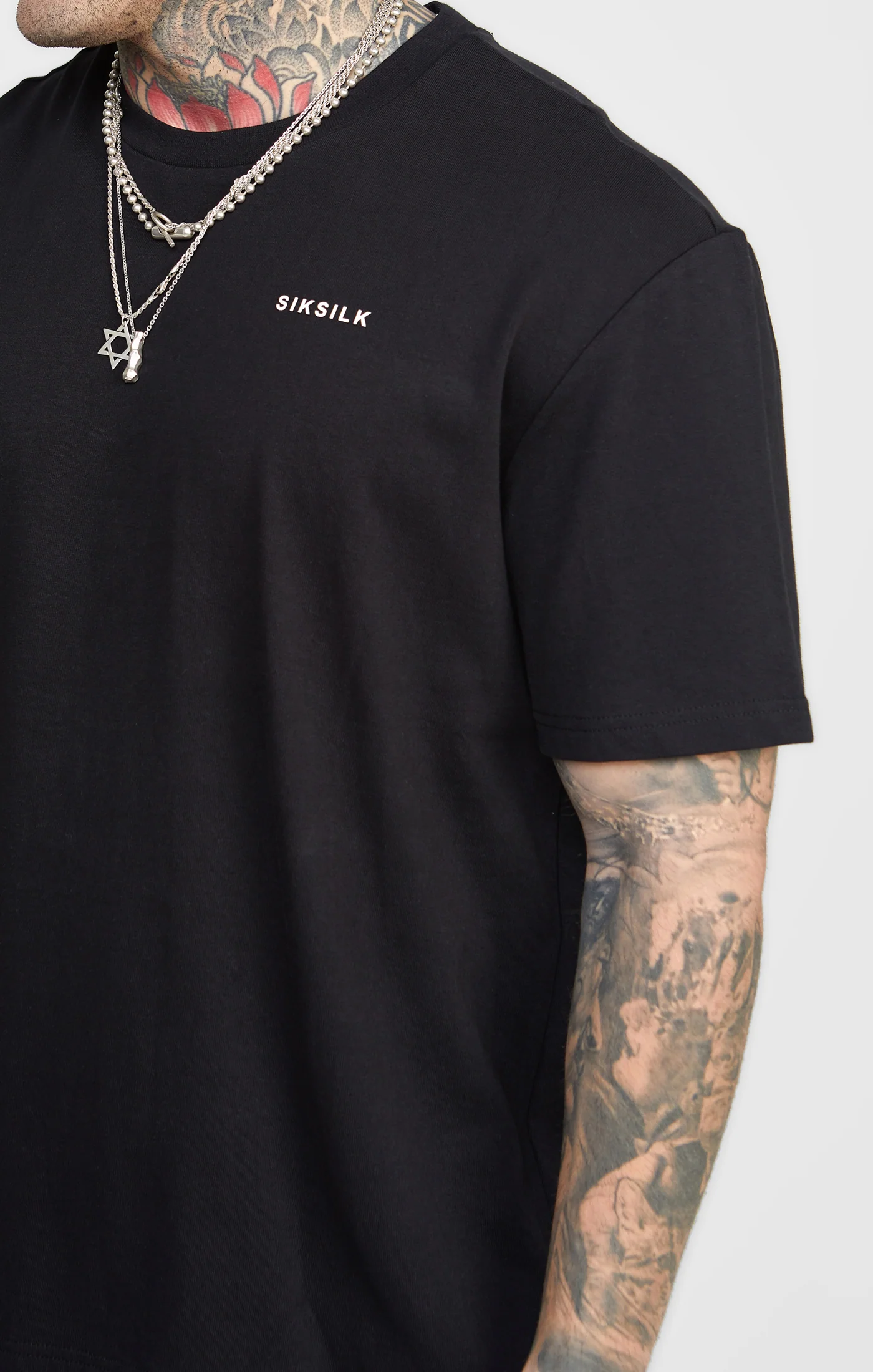 Black Oversized Back Logo T-Shirt - Image 2