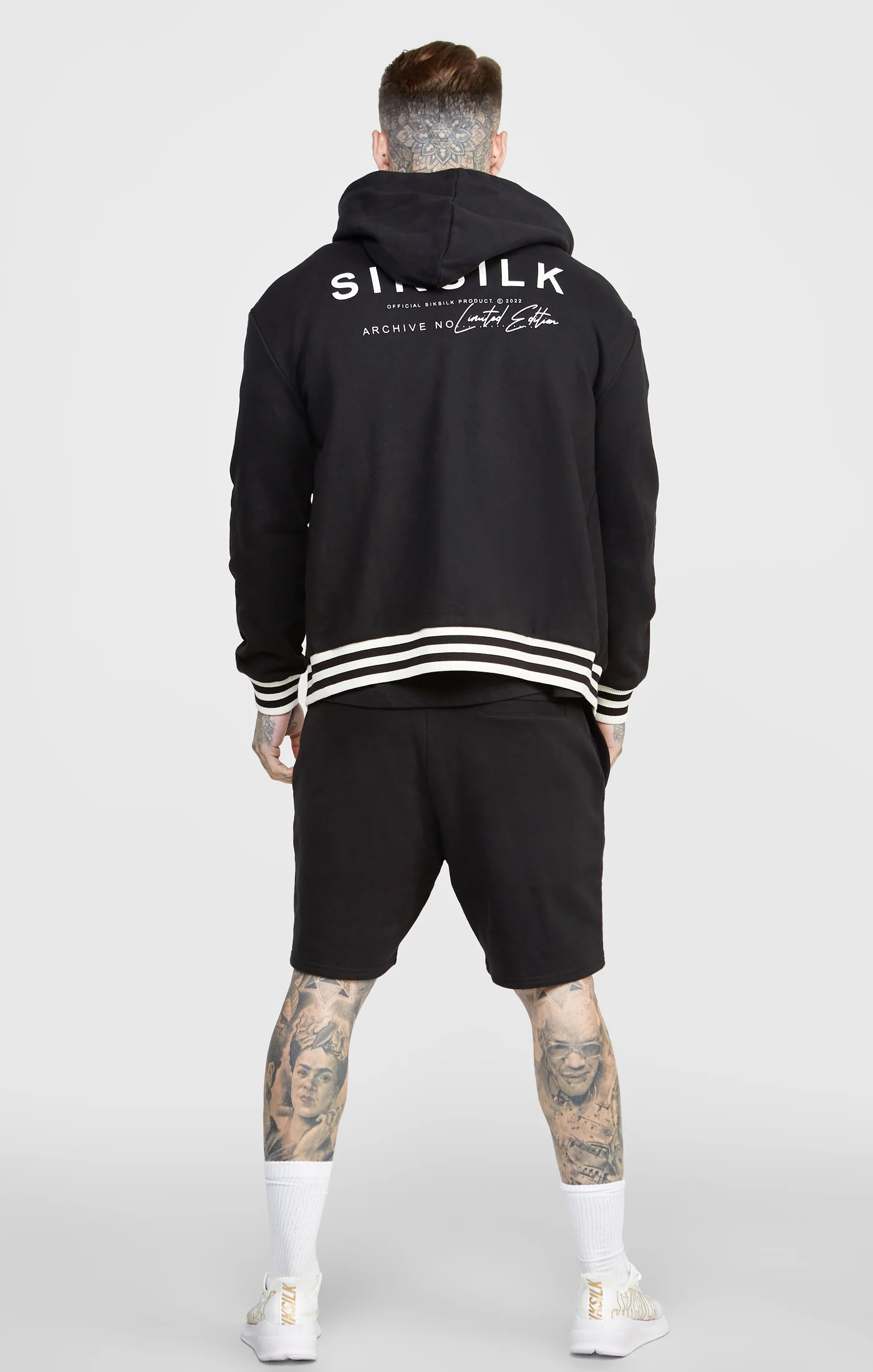 Black Back Logo Zip-Thru Hoodie - Image 5