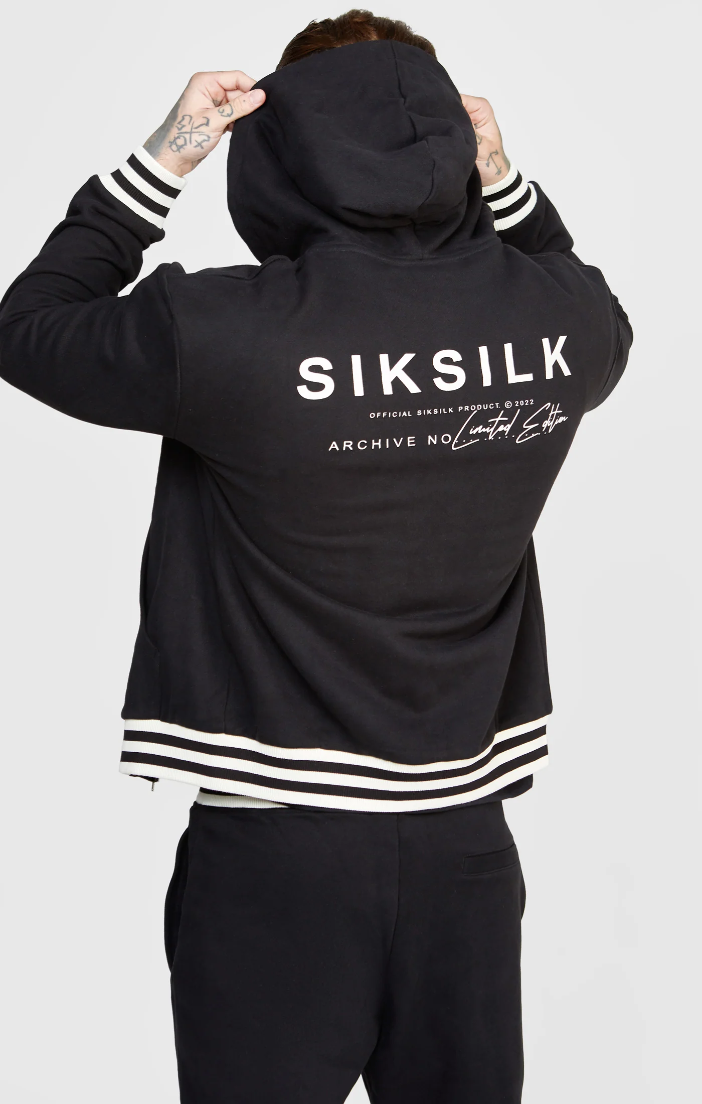 Black Back Logo Zip-Thru Hoodie - Image 6