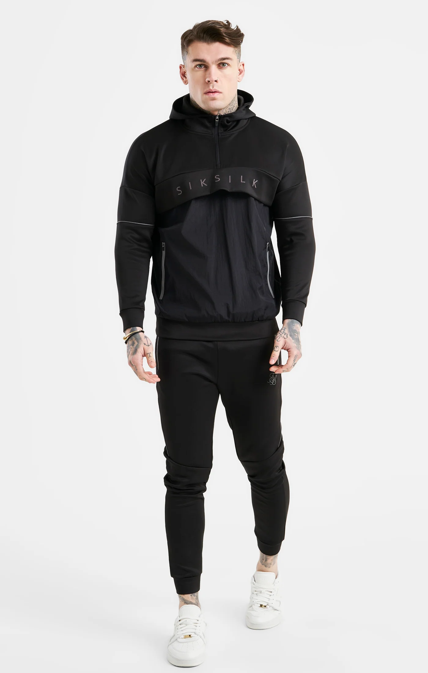 Black Panelled Jogger - Image 3