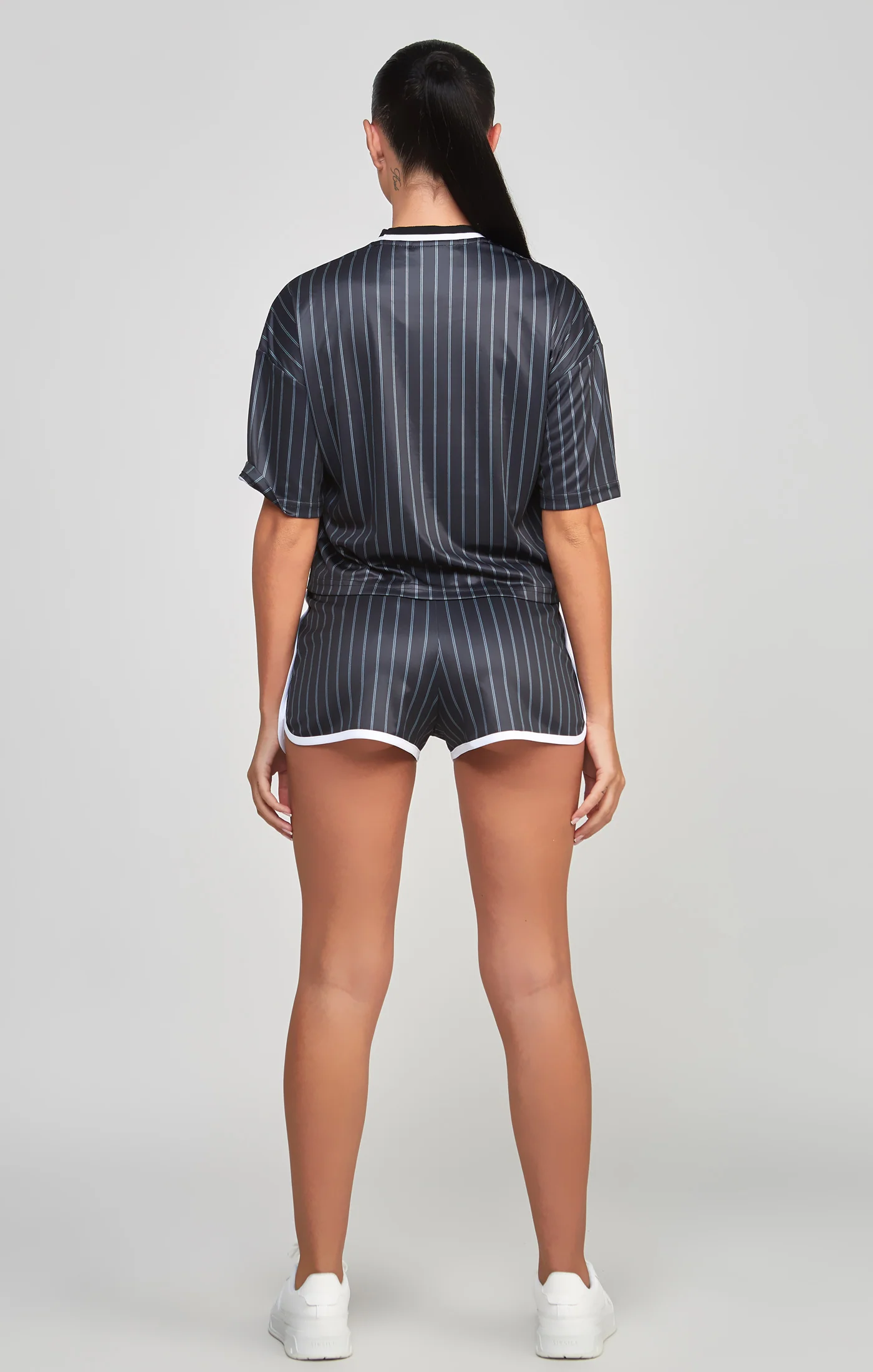 Black Pinstripe Basketball Vest - Image 5