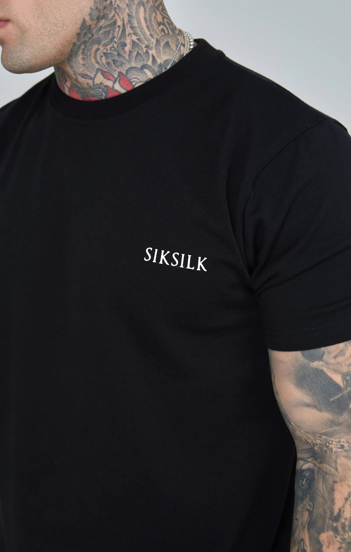 Black Printed Logo Relaxed Fit T-Shirt - Image 6