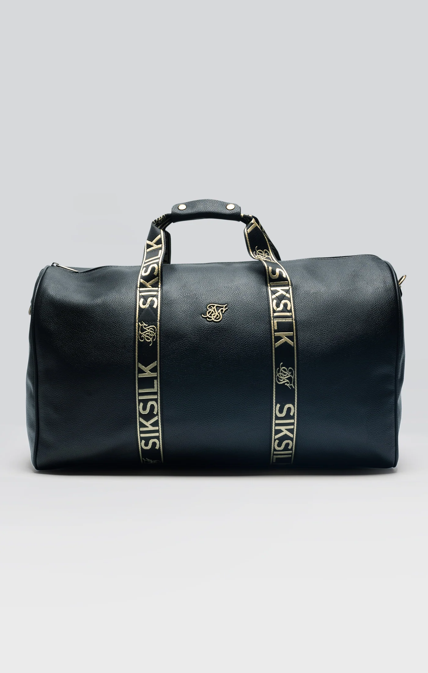 Black PU Taped Weekender Bag