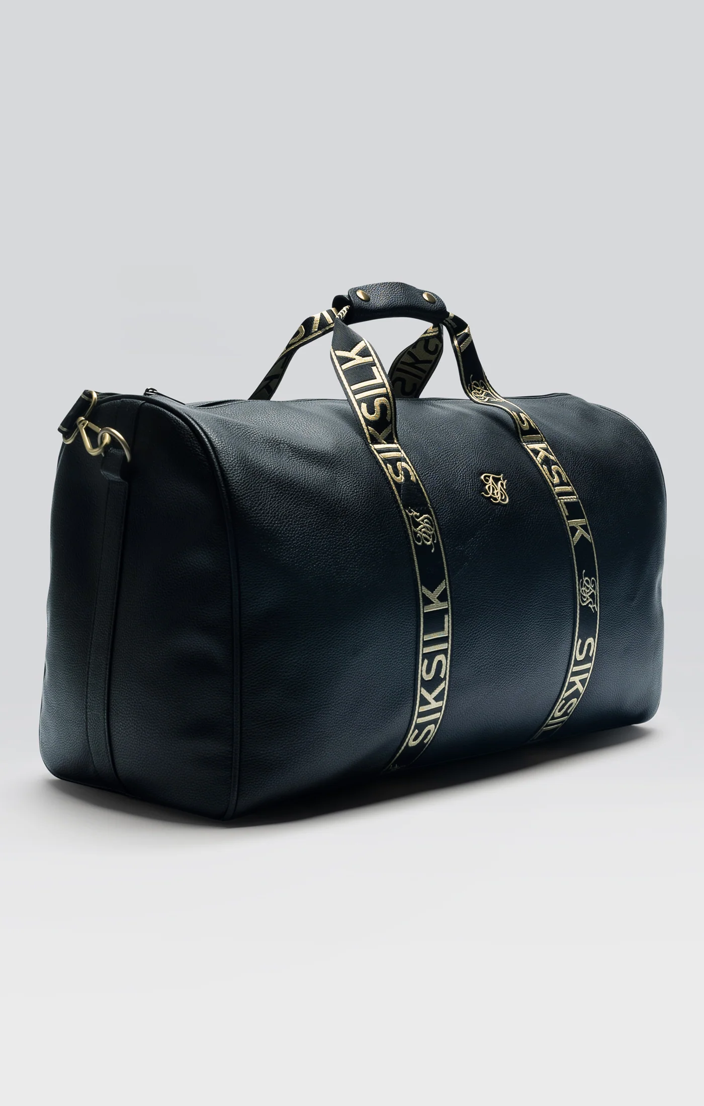 Black PU Taped Weekender Bag - Image 4
