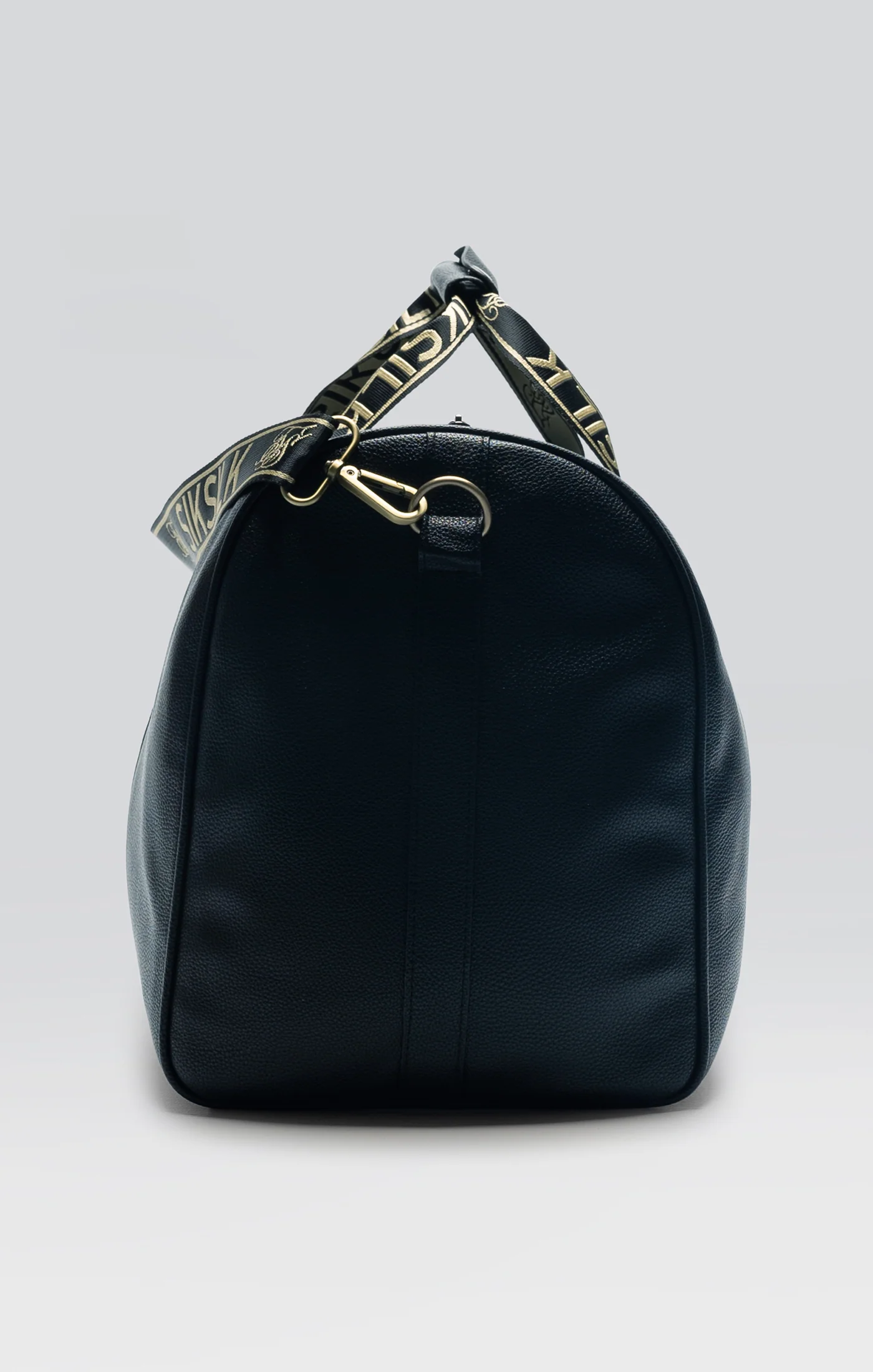 Black PU Taped Weekender Bag - Image 5