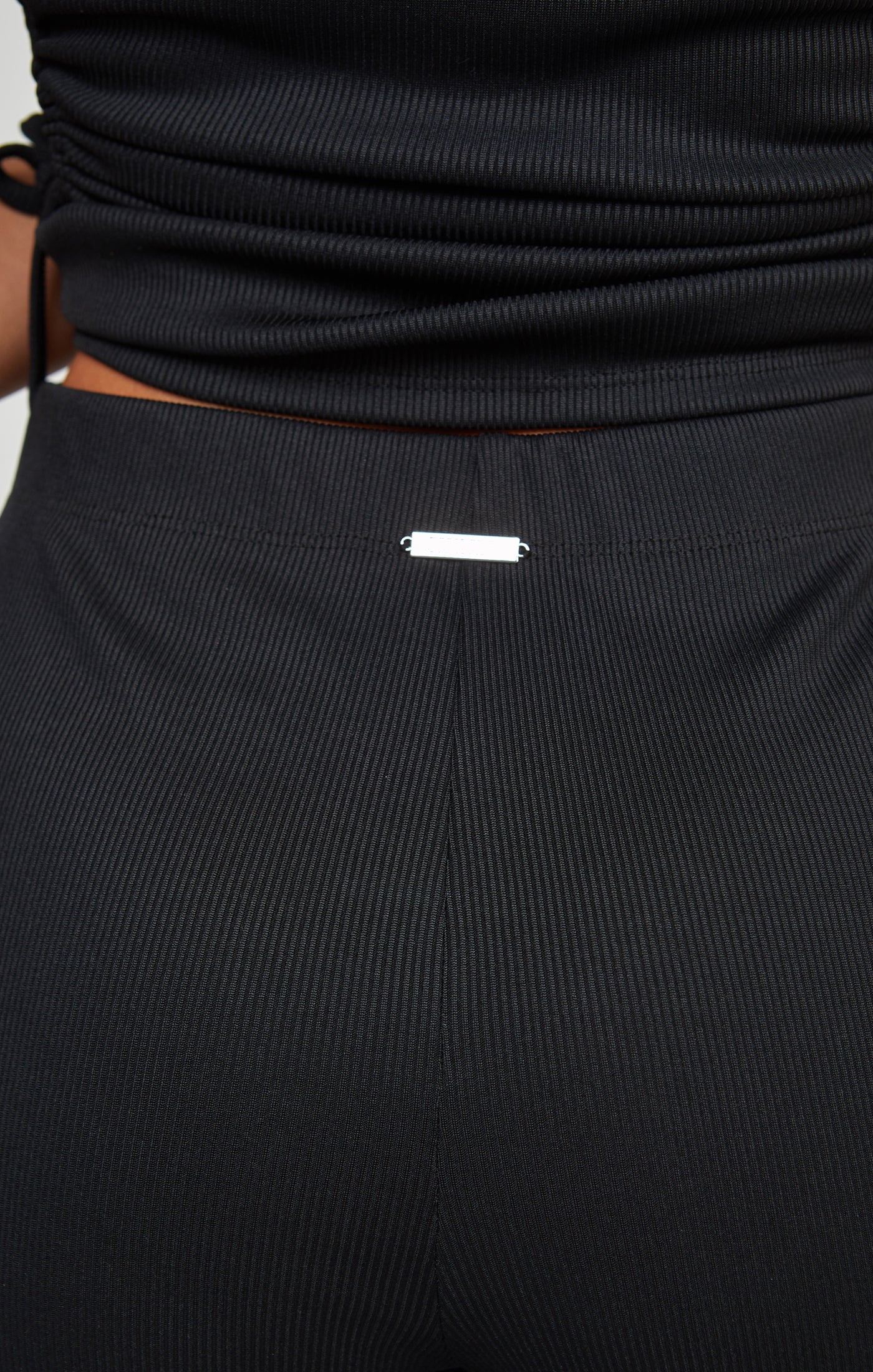 Black Ribbed Trouser - Image 4