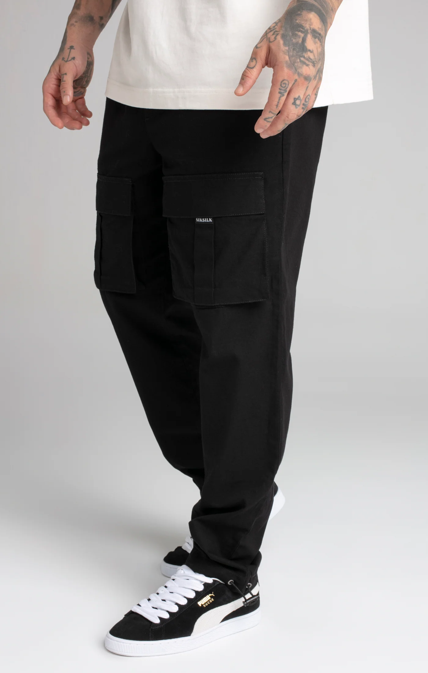 Black Ripstop Cargo Pants