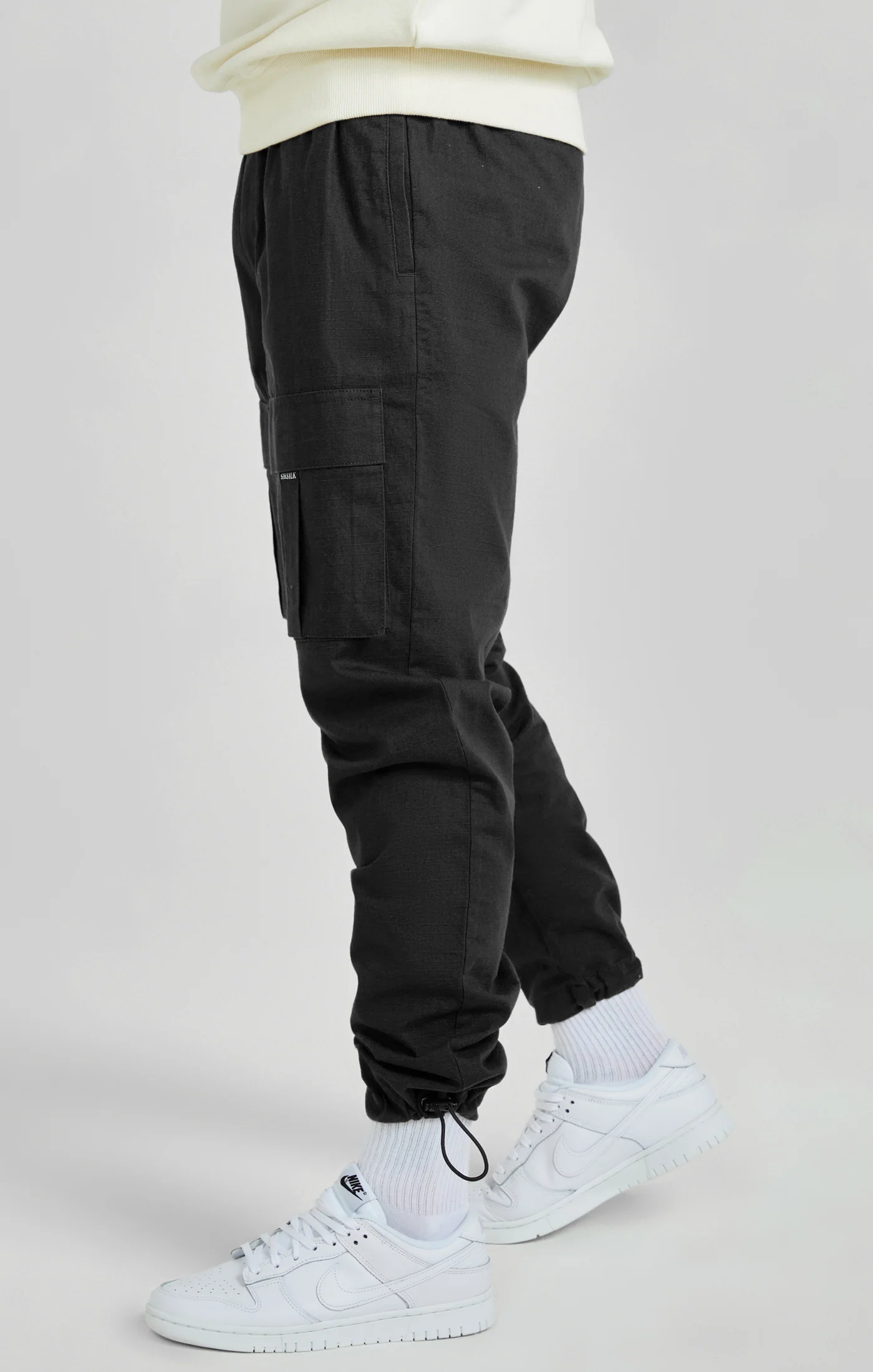 Black Ripstop Cargo Pants - Image 3