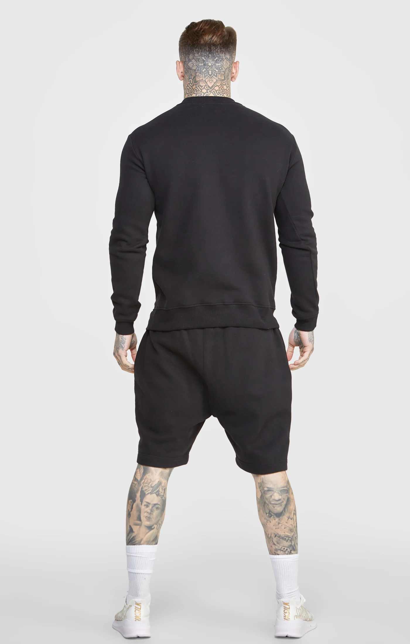Black Script Embroidery Sweatshirt - Image 5