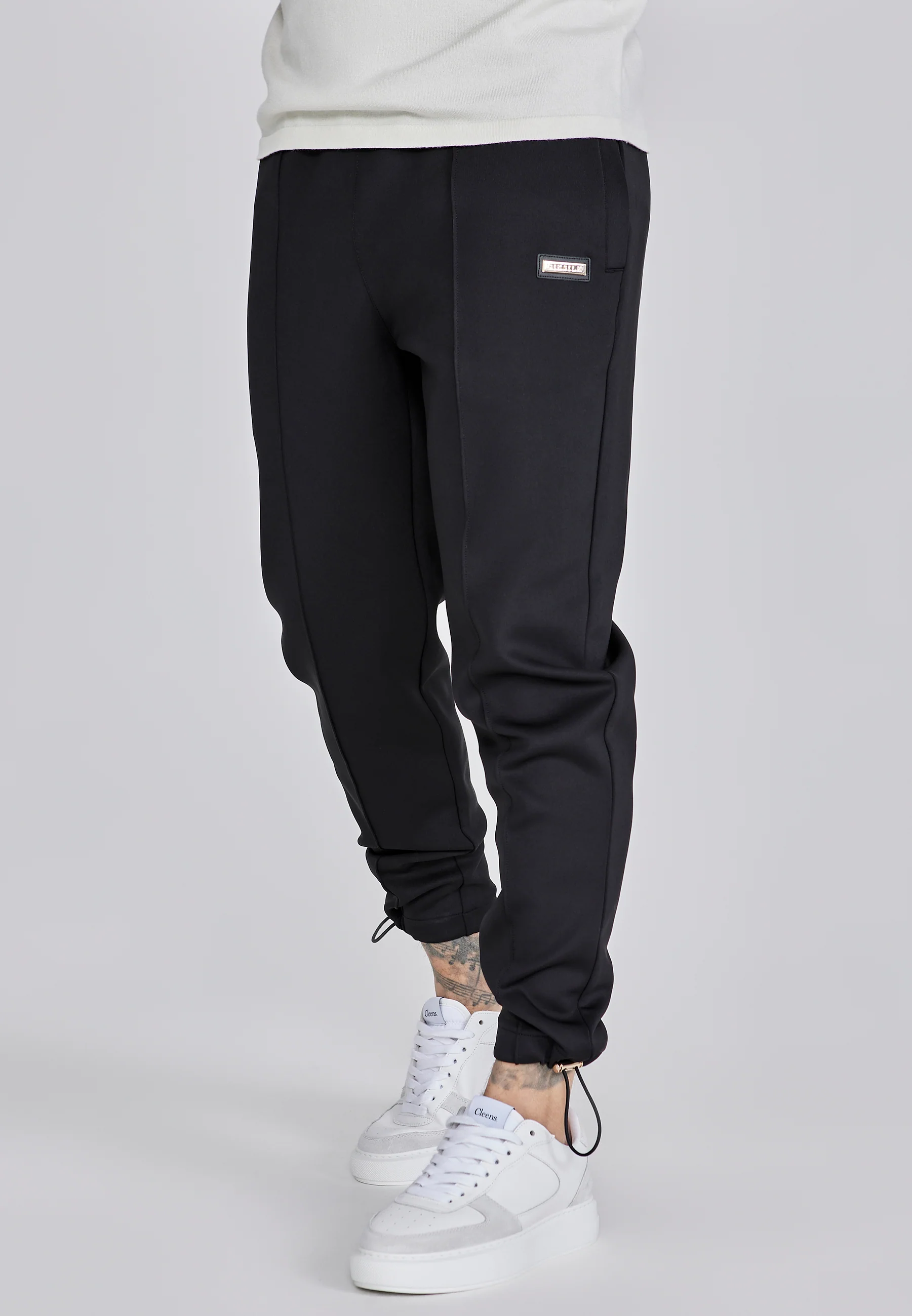 Black Smart Cargo Joggers