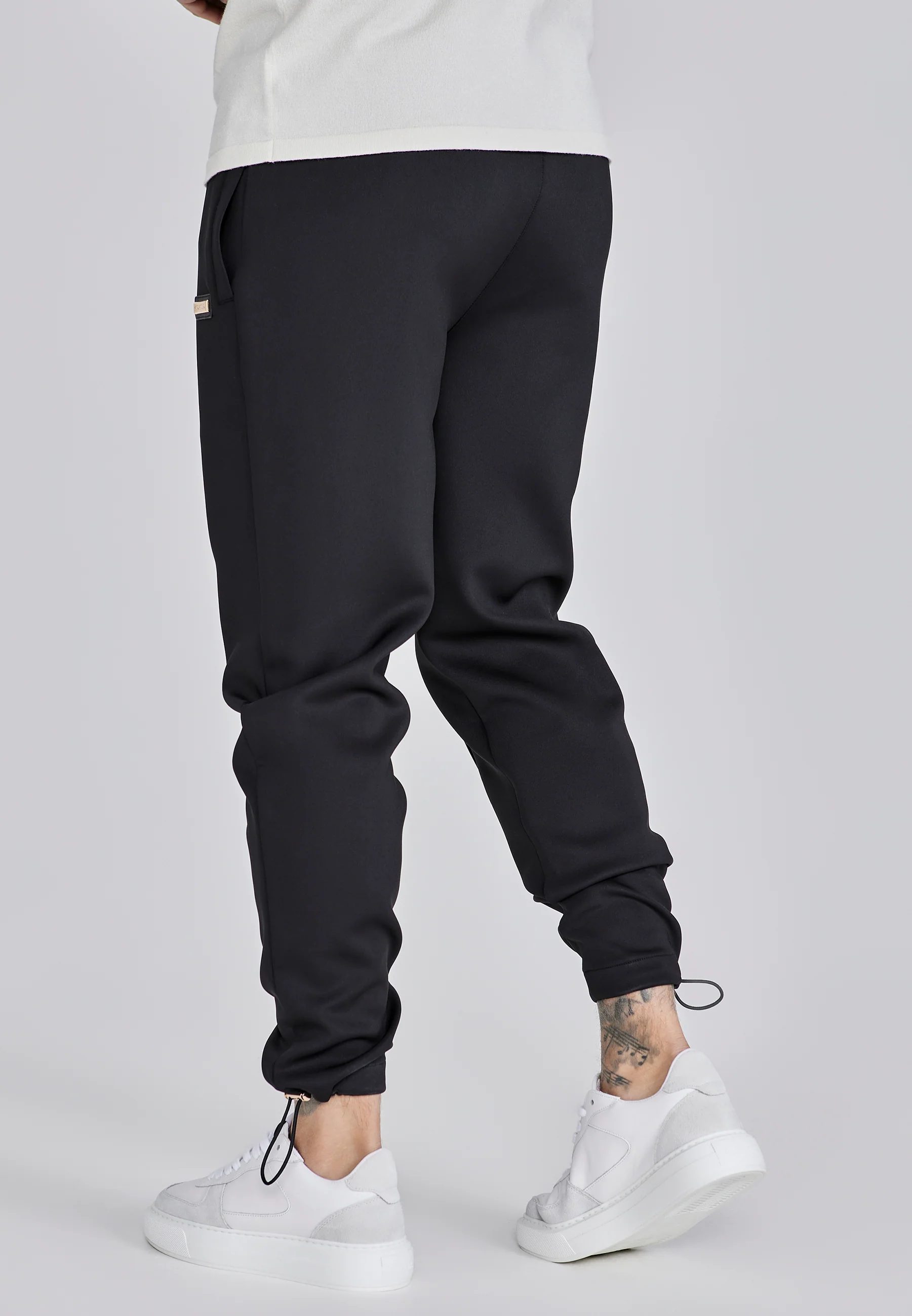Black Smart Cargo Joggers - Image 3