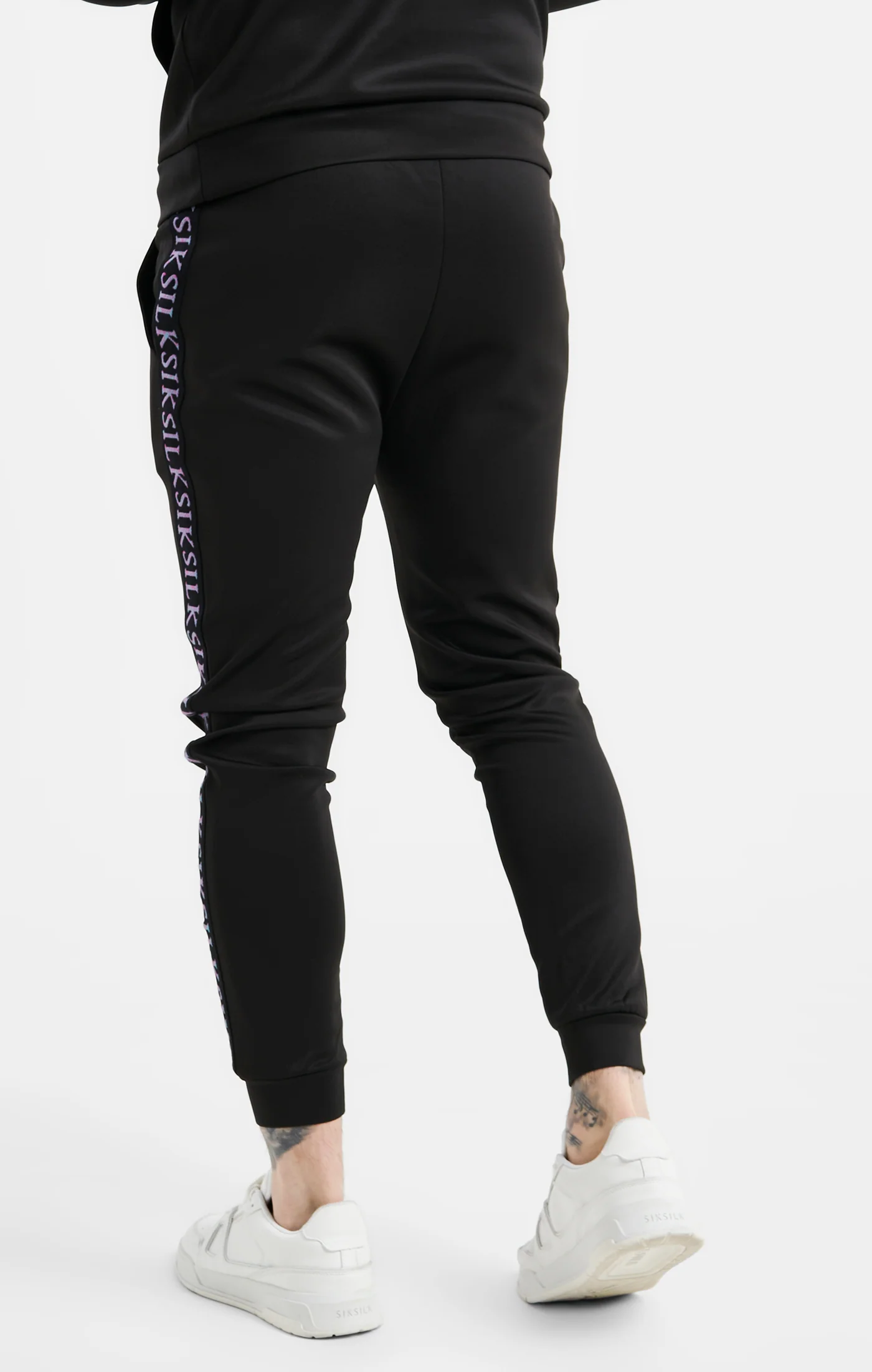 Black Taped Cuffed Jogger - Image 4