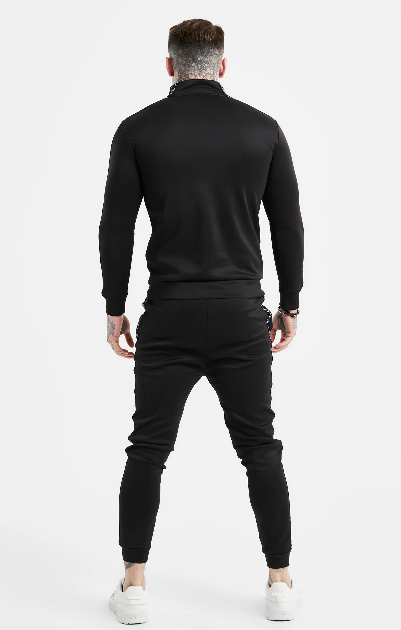 Black Taped Cuffed Jogger - Image 5