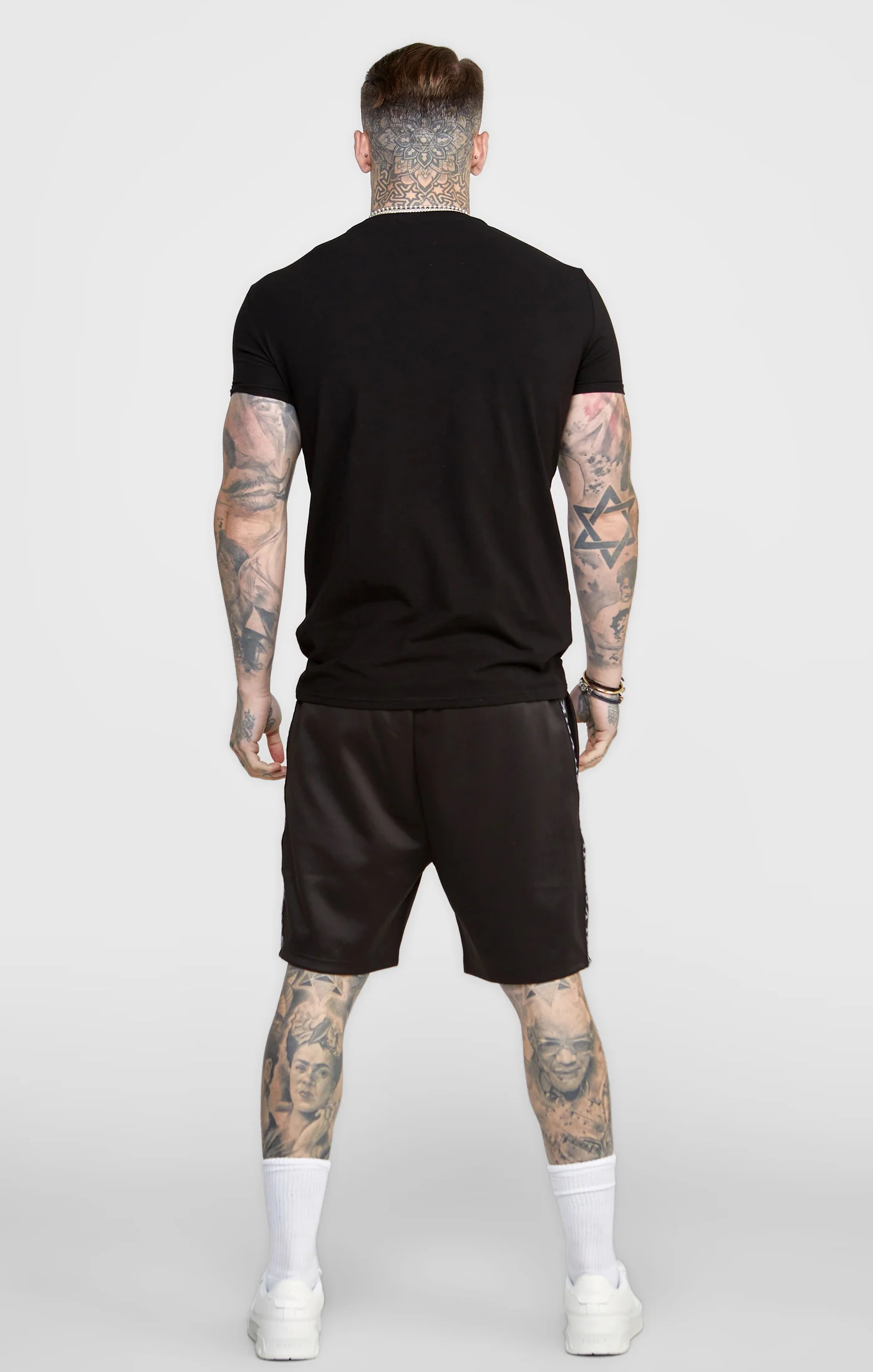 Black Taped Logo T-Shirt - Image 5