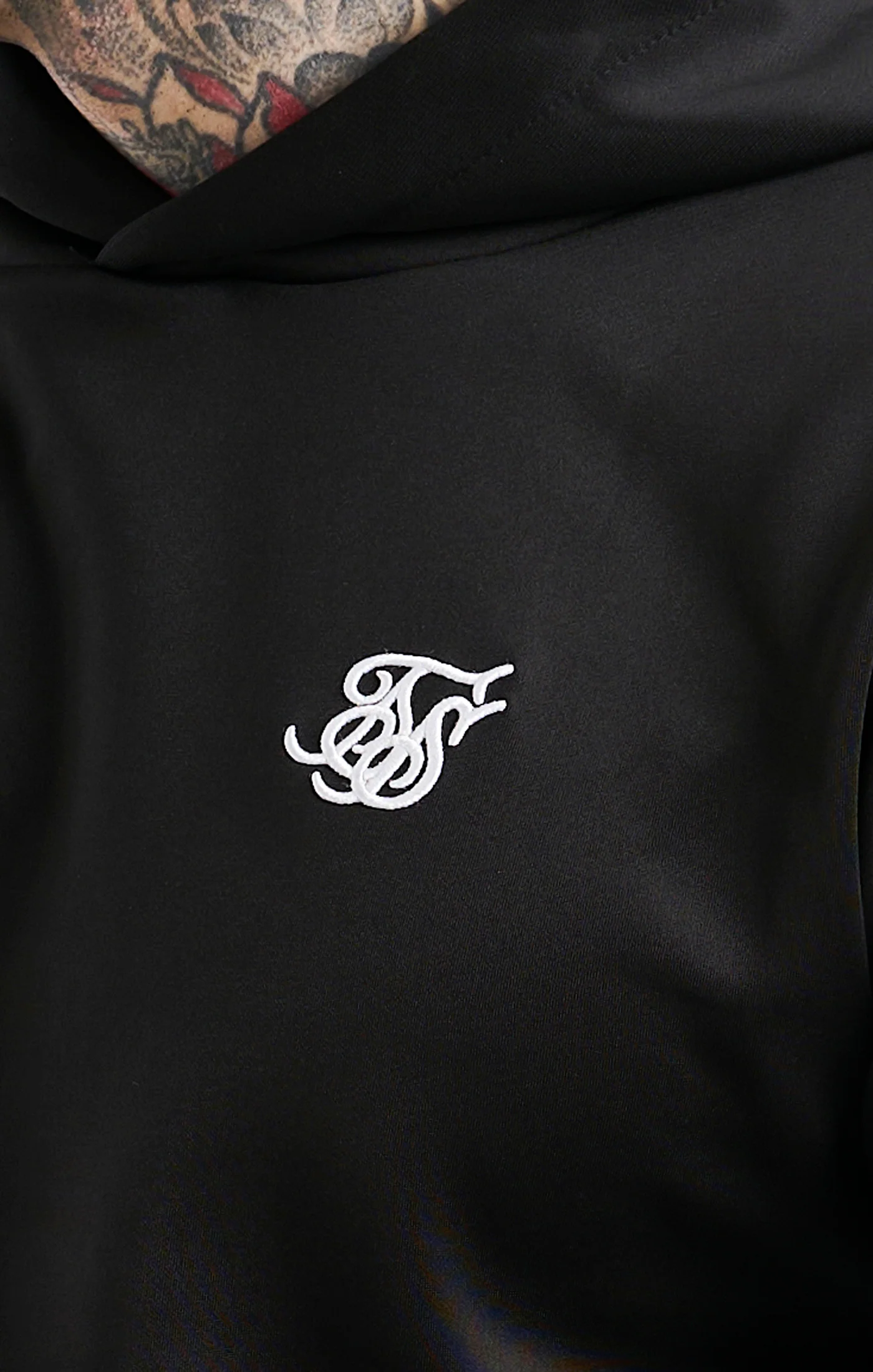 Black Taped Overhead Hoodie - Image 2