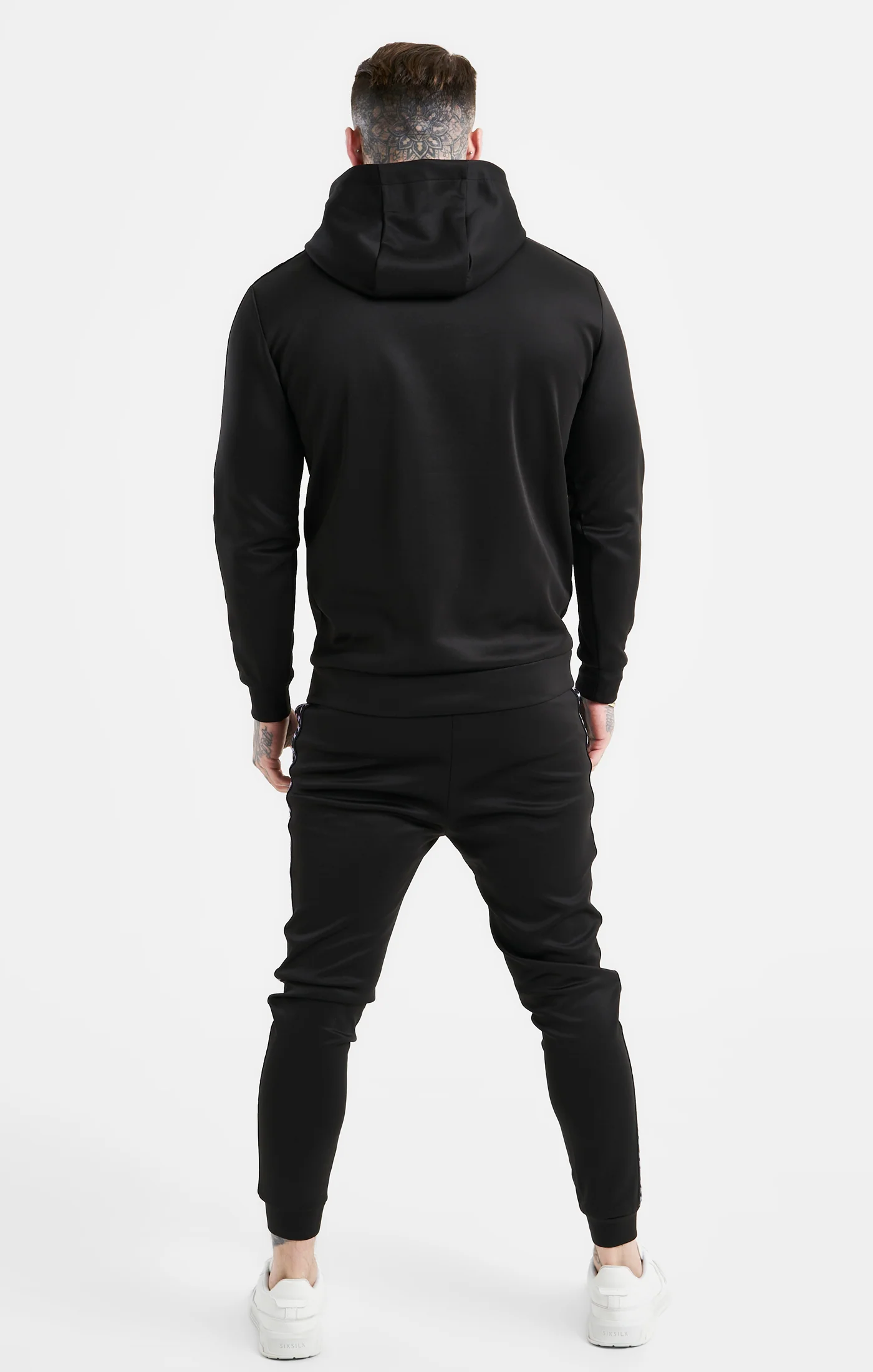 Black Taped Overhead Hoodie - Image 5