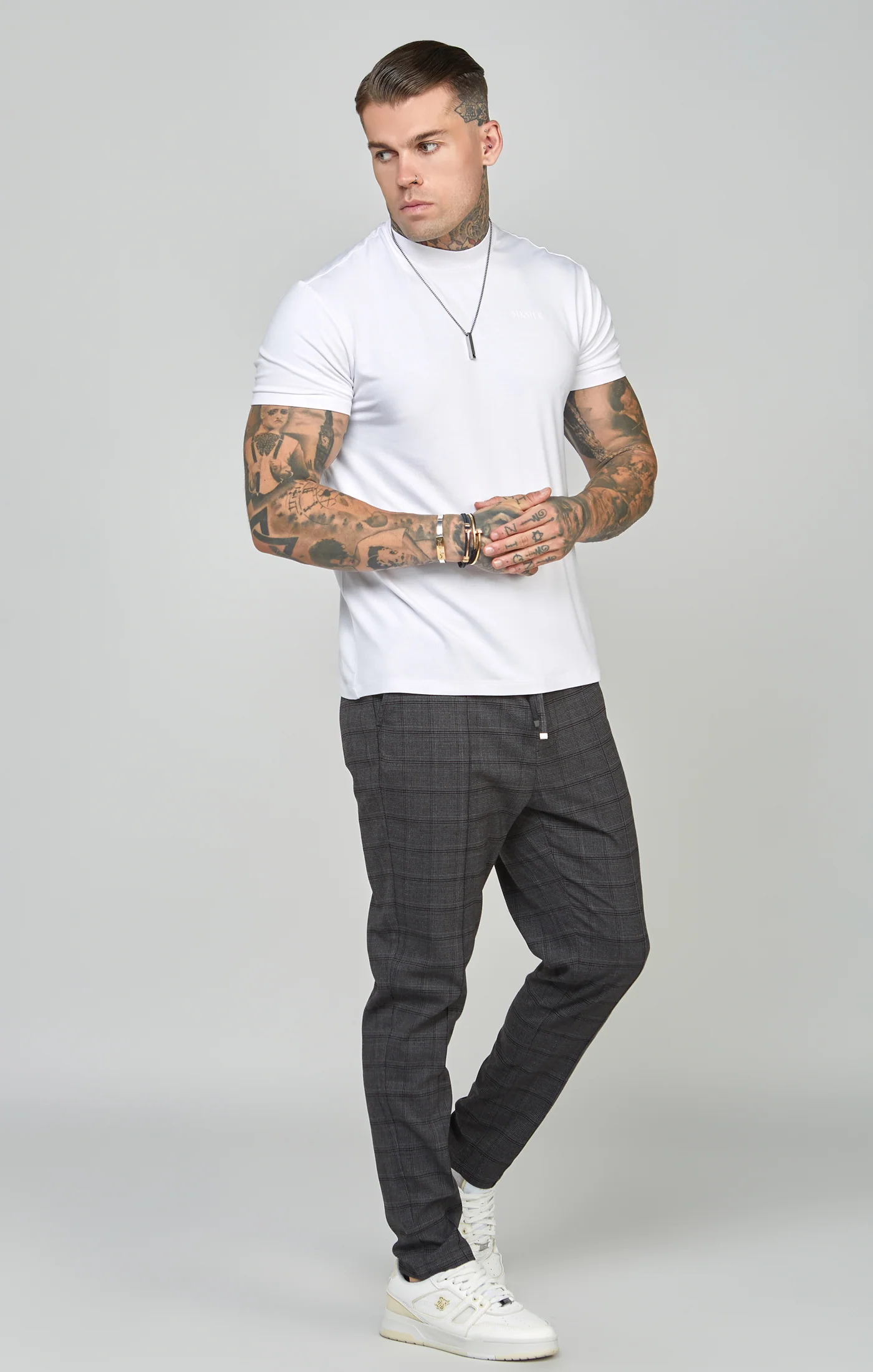 Black Tapered Fit Smart Woven Joggers - Image 3