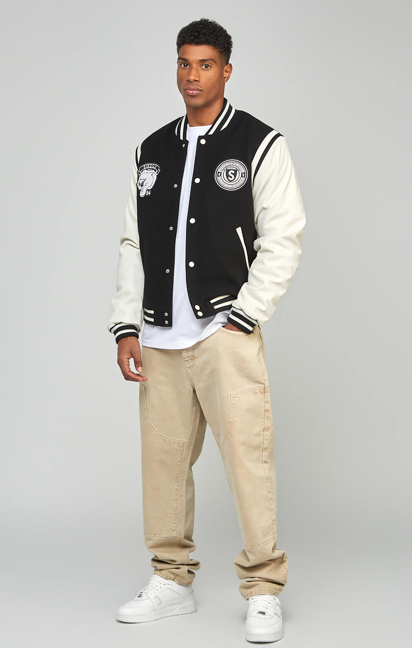 Black Varsity Jacket - Image 3