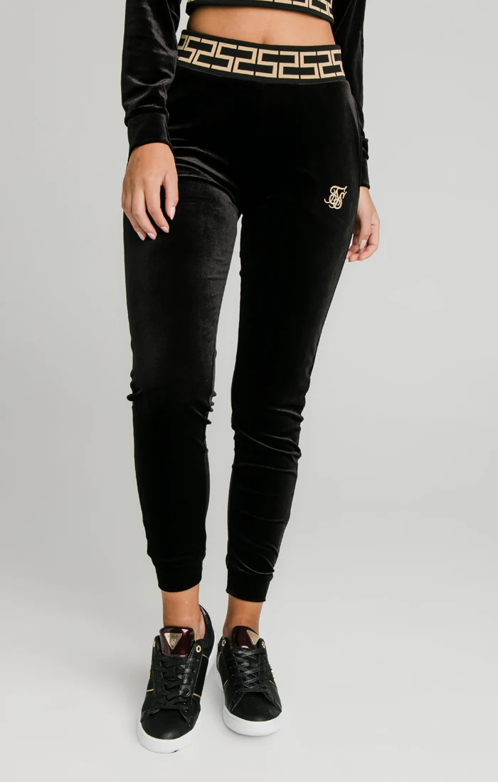 Black Velour Track Pant - Image 2