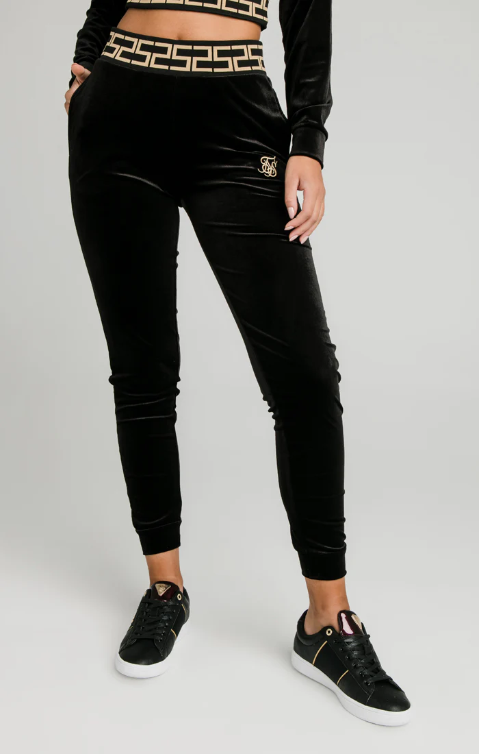 Black Velour Track Pant - Image 3